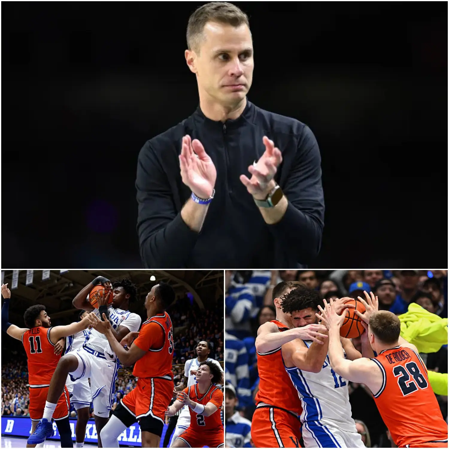 Cover Image for Duke Dominates Virginia 77ā51 ā But the Real Explosion Came After the Buzzer The final scoreboard read Duke 77, Virginia 51. A masterclass performance by the Blue Devils in the heart of ACC play.
