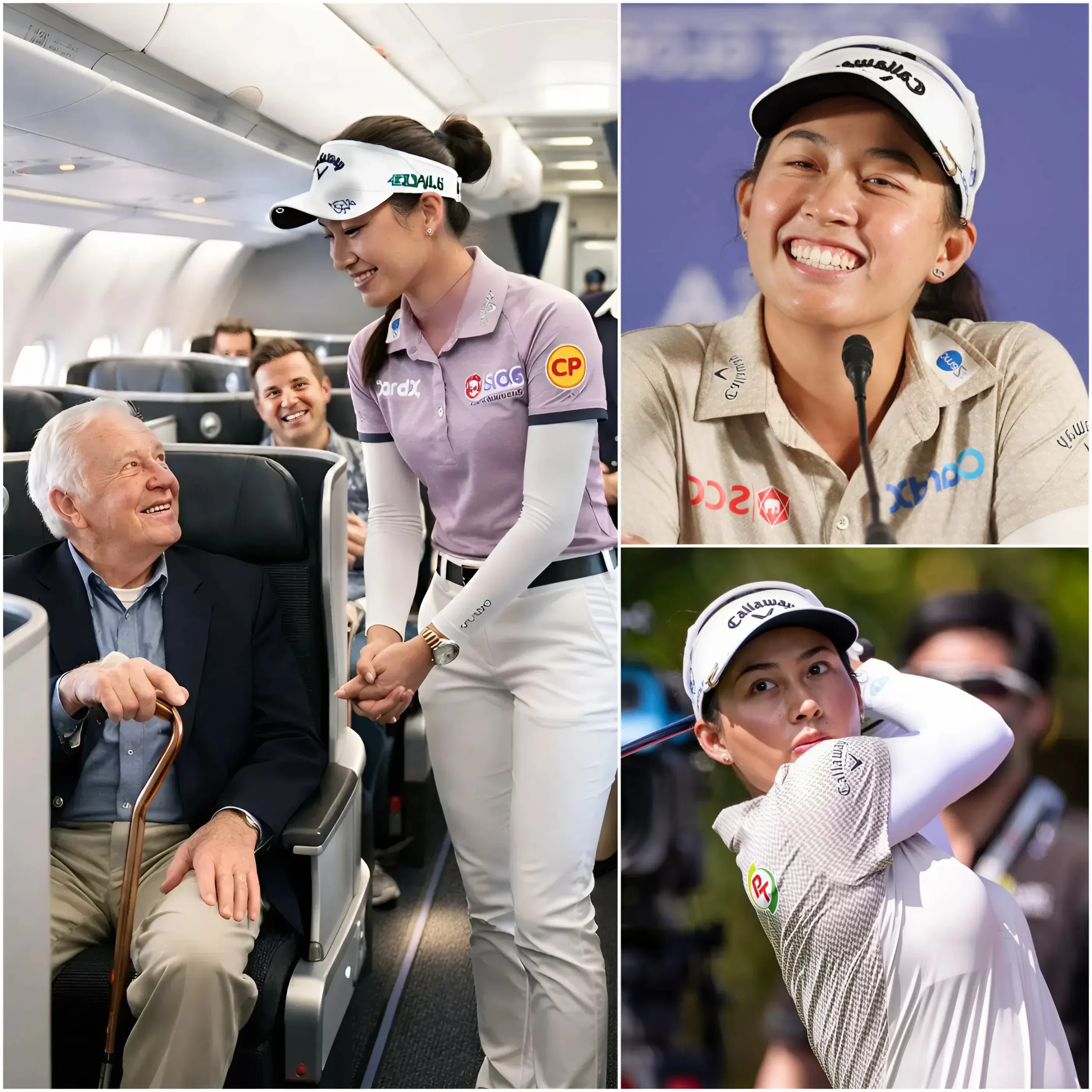 Cover Image for ❤️BREAKING NEWS: The Golf World Is Abuzz After LPGA Star Jeeno Thitikul Surprises Passengers with a Heartwarming Act of Kindness The golf world is buzzing after LPGA star Jeeno Thitikul stunned passengers on a commercial flight with an unexpected act of kindness. According to multiple witnesses, Thitikul quietly gave up her first-class seat to an elderly U.S. veteran just moments before takeoff — but that was only the beginning. What the young golf sensation did next, away from cameras and without drawing attention to herself, reportedly moved the entire cabin to tears and left flight attendants speechless….