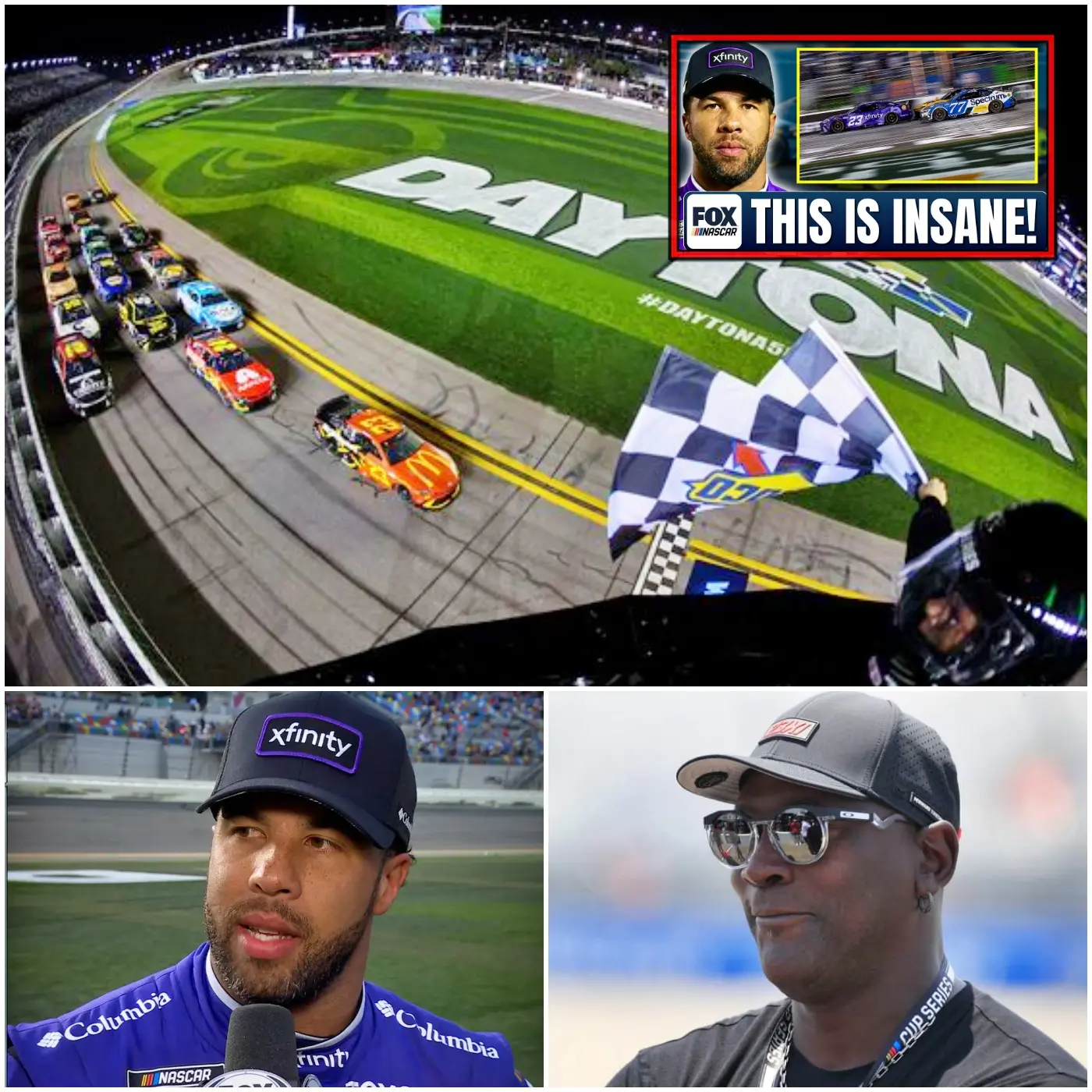Cover Image for NASCAR EXPLOSIVE⚡Bubba Wallace Just DESTROYED Half the Field at Daytona in One Move!