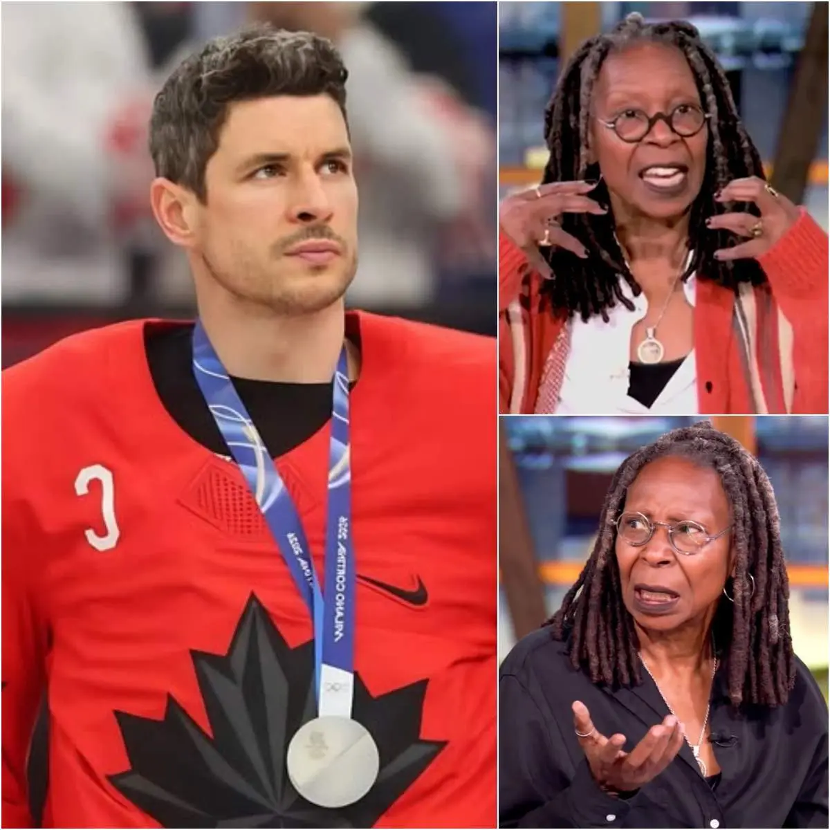 Cover Image for âHEâS JUST A HOCKEY PLAYER.â Thatâs what Whoopi Goldberg said â seconds before the studio fell into a stunned silence, and Sidney Crosby of Team Canada responded with a single moment of clarity that no one in the room expected. Goldberg brushed aside Crosbyâs comments about the growing disconnect between media elites and everyday people with a dismissive grin. âStick to the rink, Sidney,â she scoffed, already turning toward the next camera. âComplex social realities arenât really your lane. Skate fast, score goals, lift trophies. Leave the thinking to us.â The audience laughed lightly. A few panelists nodded. They expected Crosby â calm, disciplined, famously reserved â to shrug it off, offer a polite smile, and retreat into safe silence. They were wrong. Sidney Crosby didnât bristle. He didnât raise his voice. He simply leaned forward, hands clasped, posture relaxed but grounded â the quiet confidence of someone who has carried locker rooms, cities, and expectations on his shoulders since he was a teenager. âWhoopi,â Crosby said evenly, his tone respectful but firm, âdonât mistake focus for ignorance.â The room froze. âI spend my life in arenas, sure,â he continued. âBut those arenas are filled with people who work double shifts, who bring their kids to games because itâs the one night they can forget how hard things are. I talk to them. I listen to them. I hear what theyâre worried about.â Goldbergâs smile faded. âYou see this country through studios and headlines,â Crosby went on. âI see it in locker rooms, in small towns on road trips, in conversations with fans who donât feel heard but still show up, still care, still believe in something bigger than themselves.â No one interrupted. âHockey isnât an escape from real life,â he said calmly. âFor a lot of people, itâs what helps them get through it. Itâs about accountability. Teamwork. Earning respect. Showing up every day even when youâre bruised and exhausted.â He paused â not for drama, but because the truth didnât need to rush. âAnd if hearing that makes you uncomfortable,â Crosby finished quietly, âitâs not because I donât understand the world outside the rink. Itâs because I do.â For the first time in the showâs history, the panel sat in silence â not silenced by debate, but steadied by the grounded clarity of a man whose perspective wasnât built for applause, but earned through discipline, humility, and lived connection.