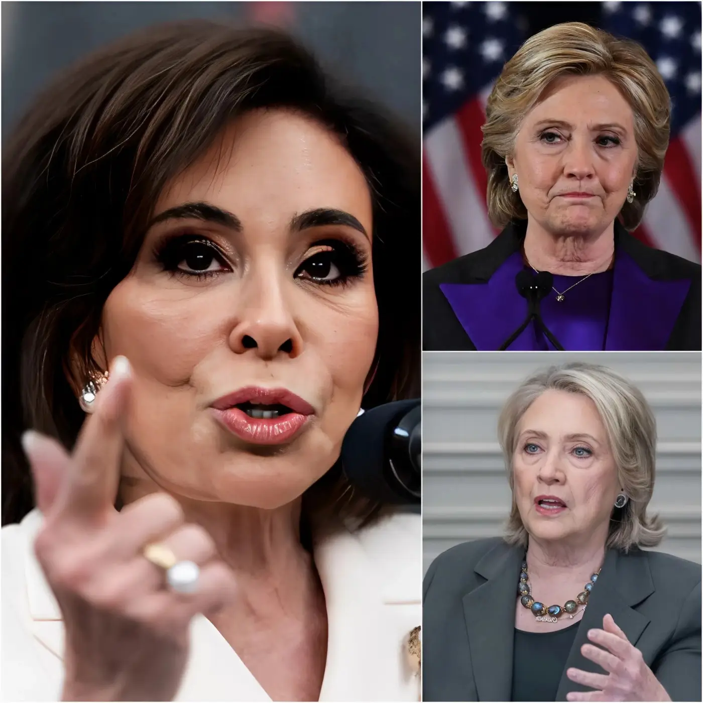 Cover Image for Former U.S. Attorney Jeanine Pirro has publicly accused Hillary Clinton of improperly benefiting from funds connected to the Clinton Foundation during her tenure as Secretary of State. Pirro claims that up to $50 million may have been tied to donations and contracts, and has called for a formal investigation. Clinton has not issued any official response to these latest allegations, and no court has found her guilty of wrongdoing related to these claims. The controversy has ignited intense online debate, particularly among political commentators and partisan audiences.Former U.S. Attorney Jeanine Pirro has publicly accused Hillary Clinton of improperly benefiting from funds connected to the Clinton Foundation during her tenure as Secretary of State. Pirro claims that up to $50 million may have been tied to donations and contracts, and has called for a formal investigation. Clinton has not issued any official response to these latest allegations, and no court has found her guilty of wrongdoing related to these claims. The controversy has ignited intense online debate, particularly among political commentators and partisan audiences.