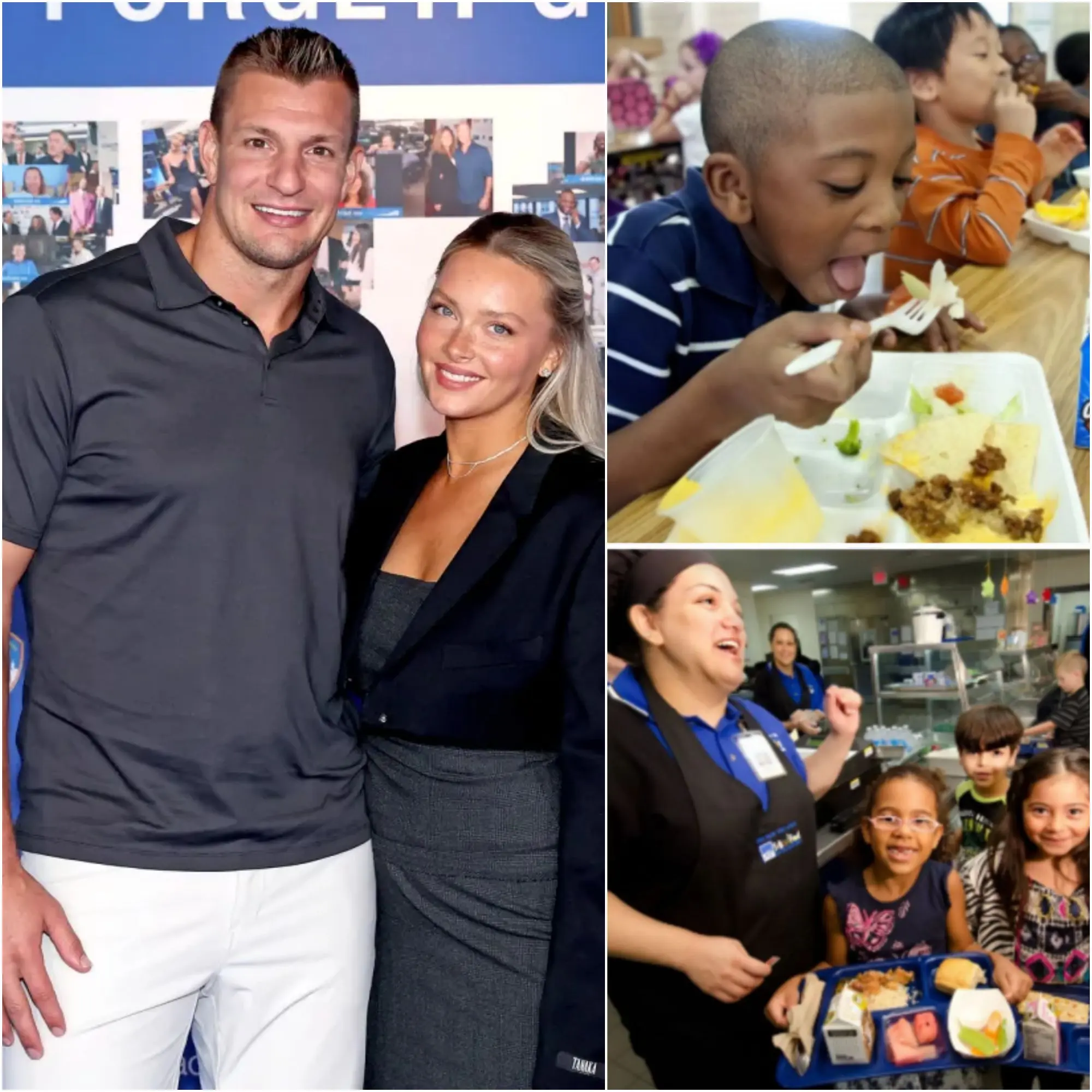 Cover Image for BREAKING: Patriots icon Rob Gronkowski and his girlfriend have stepped up in an extraordinary act of generosity, erasing $812,000 in school lunch debt across 103 schools. Their impact reaches thousands of students who can now walk into class free from hunger and humiliation. Calling it “a victory far beyond any championship,” Gronkowski said no child should ever have to learn on an empty stomach. The powerful gesture is being celebrated nationwide as a triumph of compassion, dignity, and true leadership.