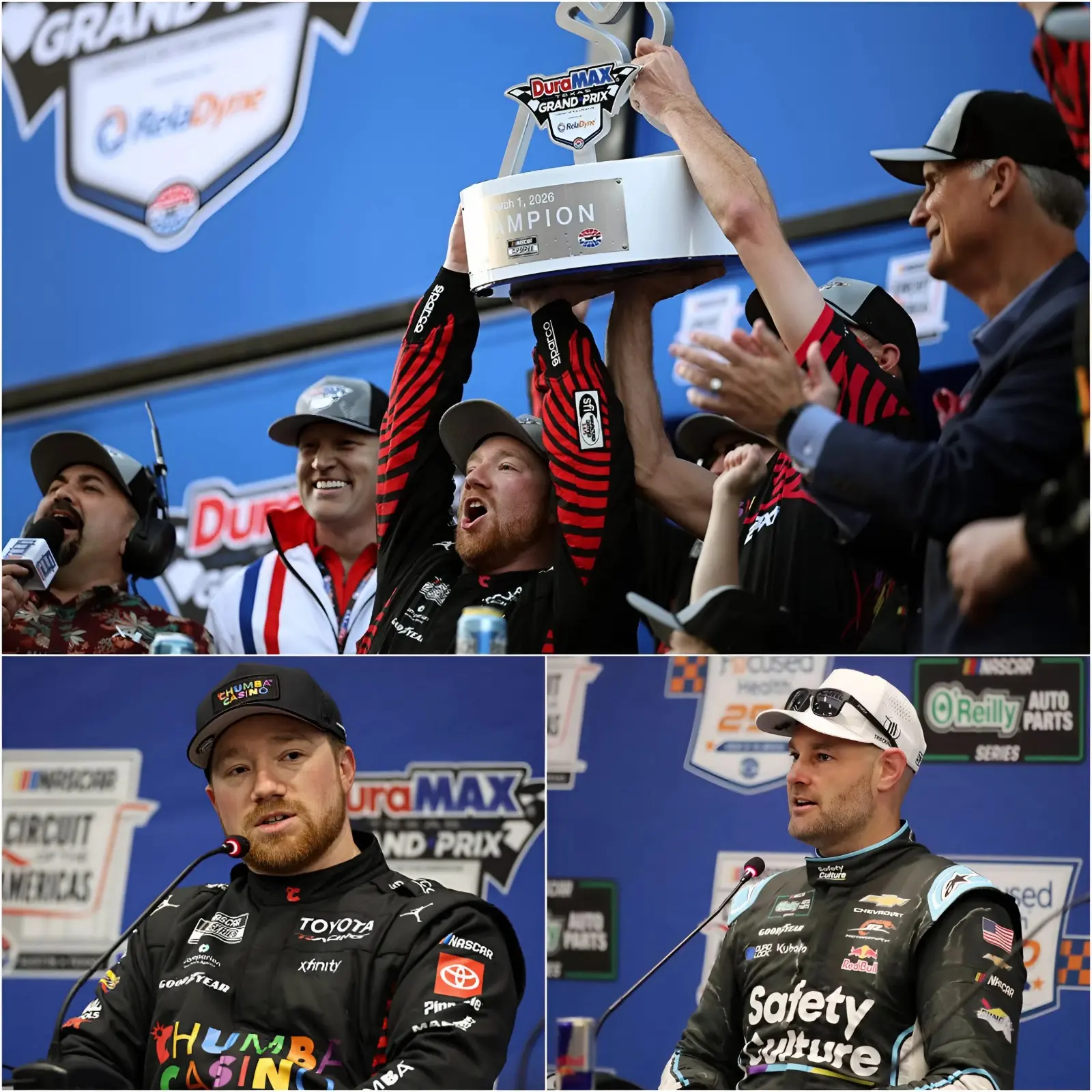 Cover Image for “IF THEY WANT 23xi Racing And Tyler Reddick To Win At All Costs, Then Just Hand Them The Trophy And Stop Making The Rest Of Us Race A Meaningless Event Like This.” After his bitter defeat at the DuraMAX Texas Grand Prix, Shane van Gisbergen erupted in anger, openly accusing 23XI Racing of benefiting from race control decisions that he implied consistently tilted in Tyler Reddick’s favor — from disputed cautions to strategic moments that disrupted the flow for rival teams and shifted the momentum of the race. Visibly frustrated, van Gisbergen went further, suggesting that competing under those circumstances felt like “an insult to true competition,” and hinting that the victory was shaped by favoritism rather than outright dominance. Yet less than ten minutes later, amid the roaring celebrations inside the 23XI garage, Tyler Reddick delivered a brief, composed reaction that instantly cooled the narrative. The contrast in demeanor was striking, and fans quickly labeled it the most poised and calculated counter-moment of the NASCAR season.