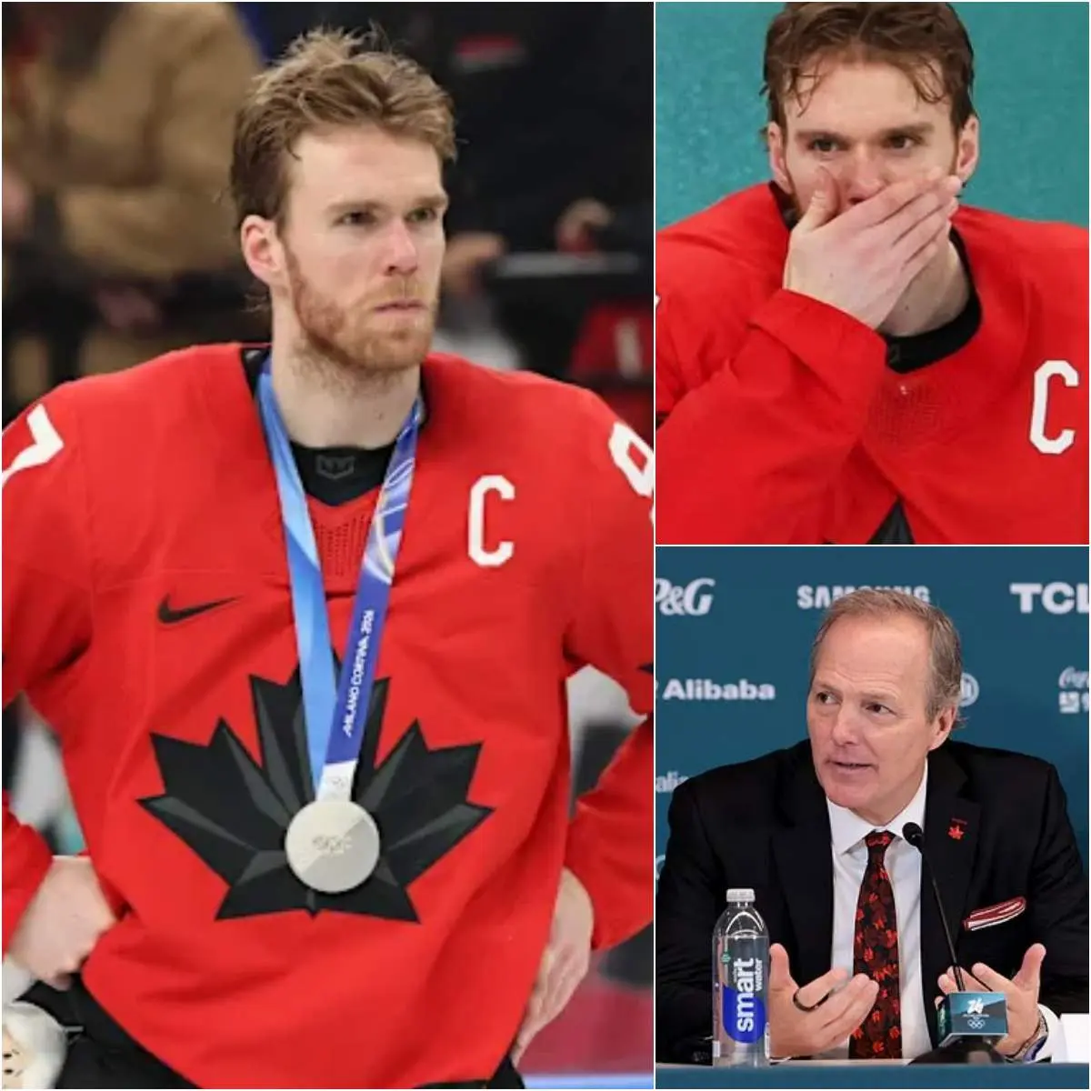 Cover Image for “HE’S ONLY 29 YEARS OLD” – Head coach of Canada’s men’s hockey team Jon Cooper choked up as he shared about Connor McDavid’s mental state following the bitter defeat in the Olympic final. This superstar has had to endure countless harsh criticisms, even vicious comments from fans and the public after Canada lost 1-2 in overtime to the United States. Please everyone be understanding and tolerant of that young man – the one who gave everything, earning the tournament’s MVP title yet still being held responsible for the team’s failure. What Connor McDavid is going through, along with the pain of losing the gold medal on hockey’s home turf, has left millions of Canadian hockey fans emotionally choked up and worried about his future journey