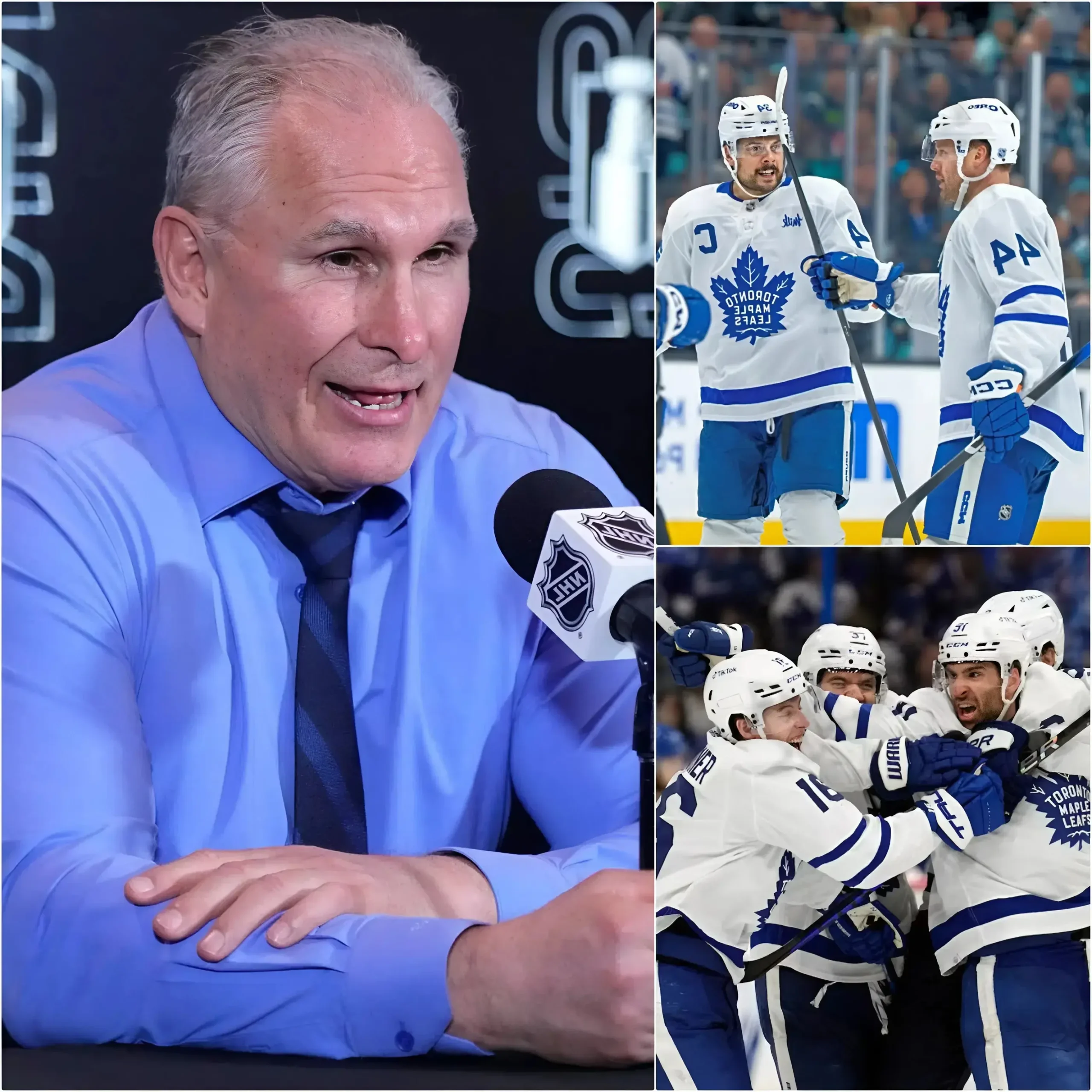Cover Image for AFTER A FOUR-GAME LOSING STREAK: “THIS WILL BE THE LAST TIME HE PLAYS FOR THE Toronto Maple Leafs” – Head coach Craig Berube has officially announced the removal of four players from the Toronto Maple Leafs and confirmed that he will never call them back, putting them up for sale in this March transfer window. Craig Berube explained that these players truly do not deserve to wear this jersey. Their performances have been absolutely terrible. The name of the player permanently dismissed has left everyone in shock… Find out who it is below! 👇