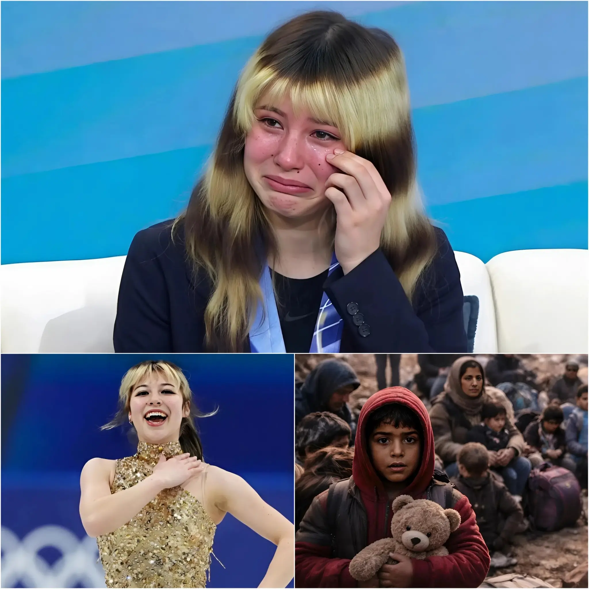 Cover Image for 💔“I can’t stay silent anymore…” Alysa Liu shocked viewers during a live television appearance when she suddenly broke down in tears while speaking about the ongoing conflicts in the Middle East