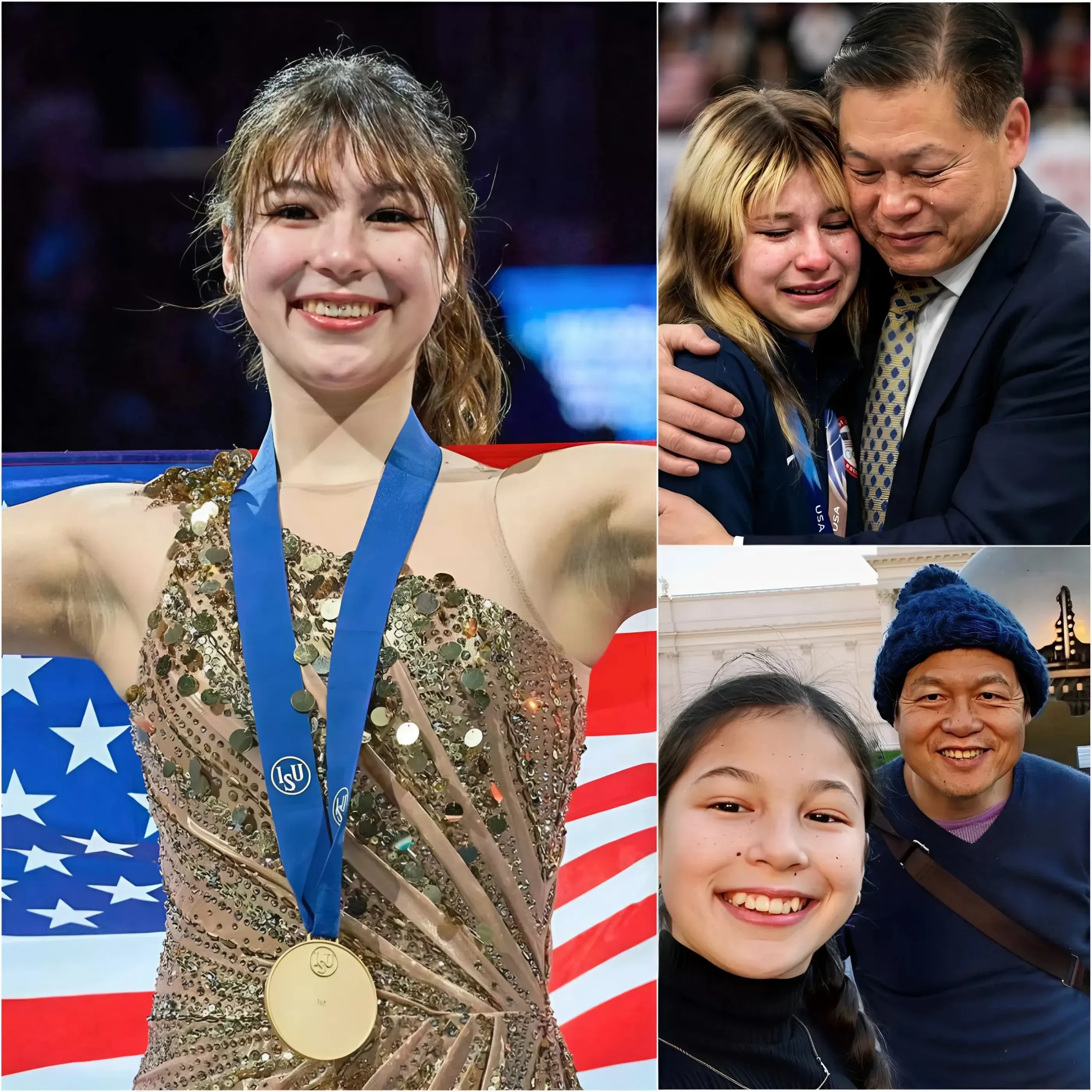 Cover Image for 13 MINUTES AGO🛑 Alysa Liu’s voice choked with emotion as she tearfully recounted her difficult past: “My father was once discriminated against for being Asian, and he had to take a job that many people looked down on. He borrowed money so I could pursue my figure skating dream.
