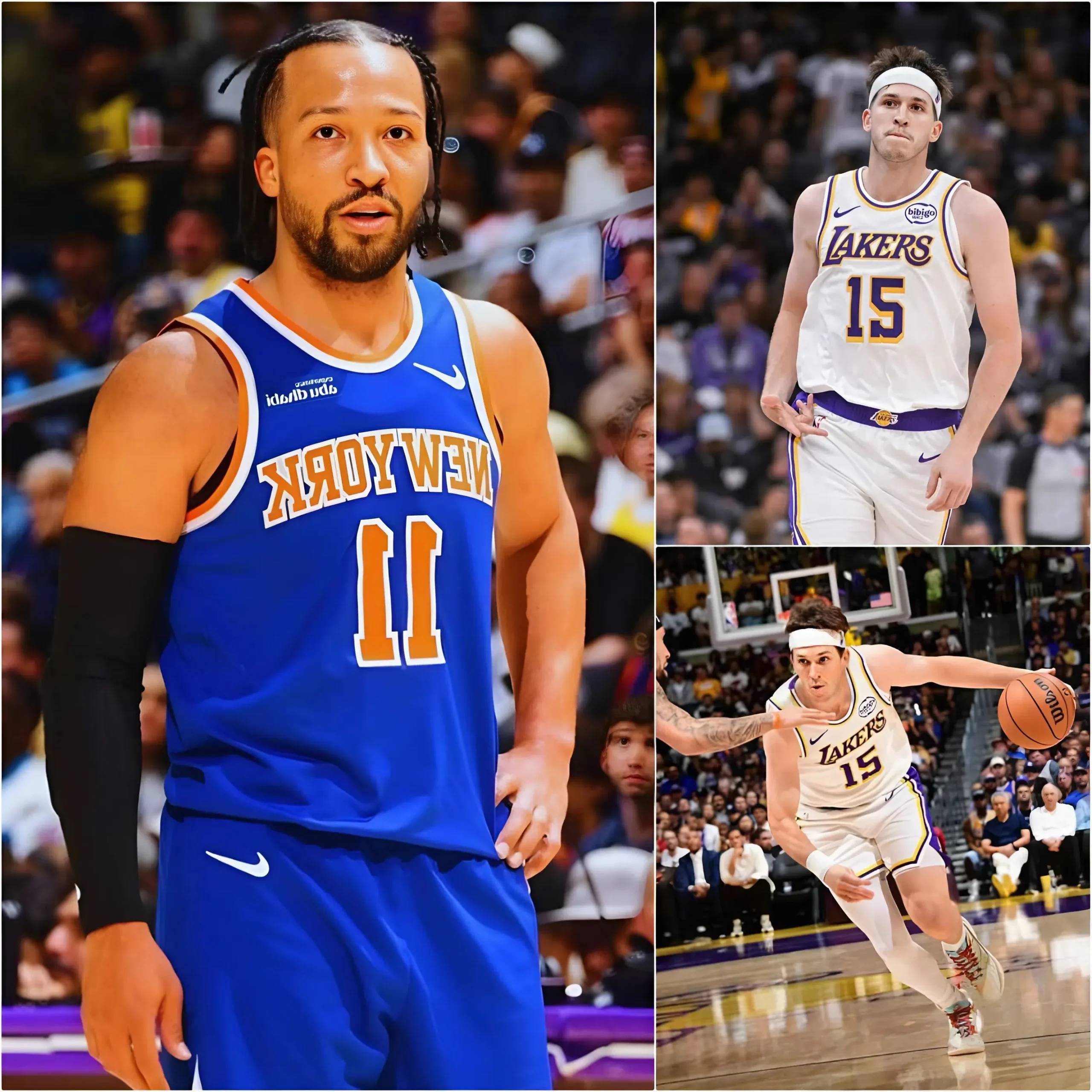 Cover Image for 🔴 “CHEATING” — Jalen Brunson has accused Austin Reaves of using ILLEGAL technology during the game between the Los Angeles Lakers and the New York Knicks.