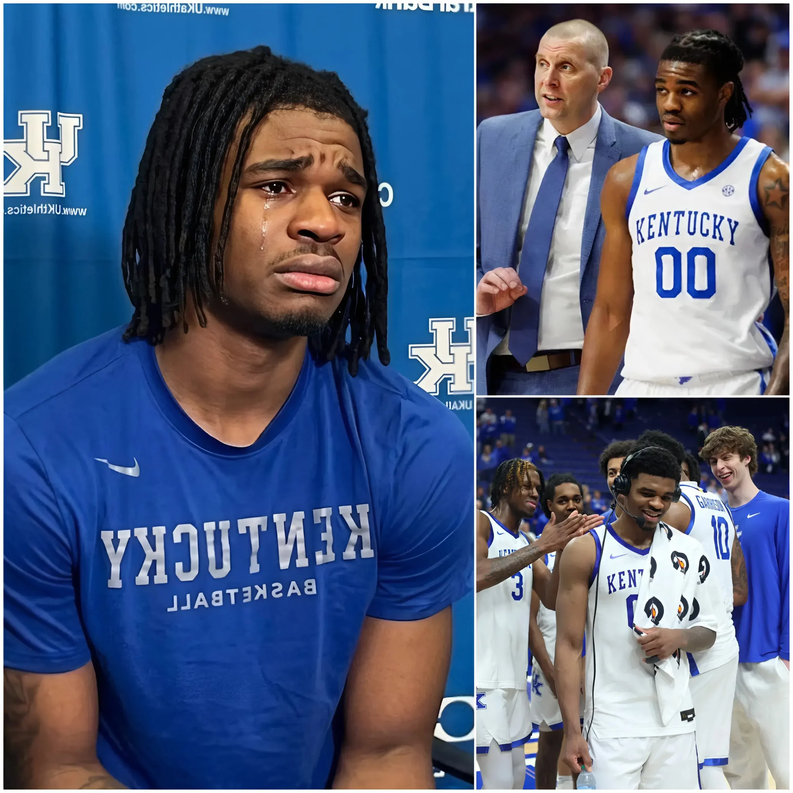 Cover Image for BREAKING NEWS: In a post-match interview after Kentucky’s disappointing 77-84 loss to Florida, player Otega Oweh broke down and made a moving confession: