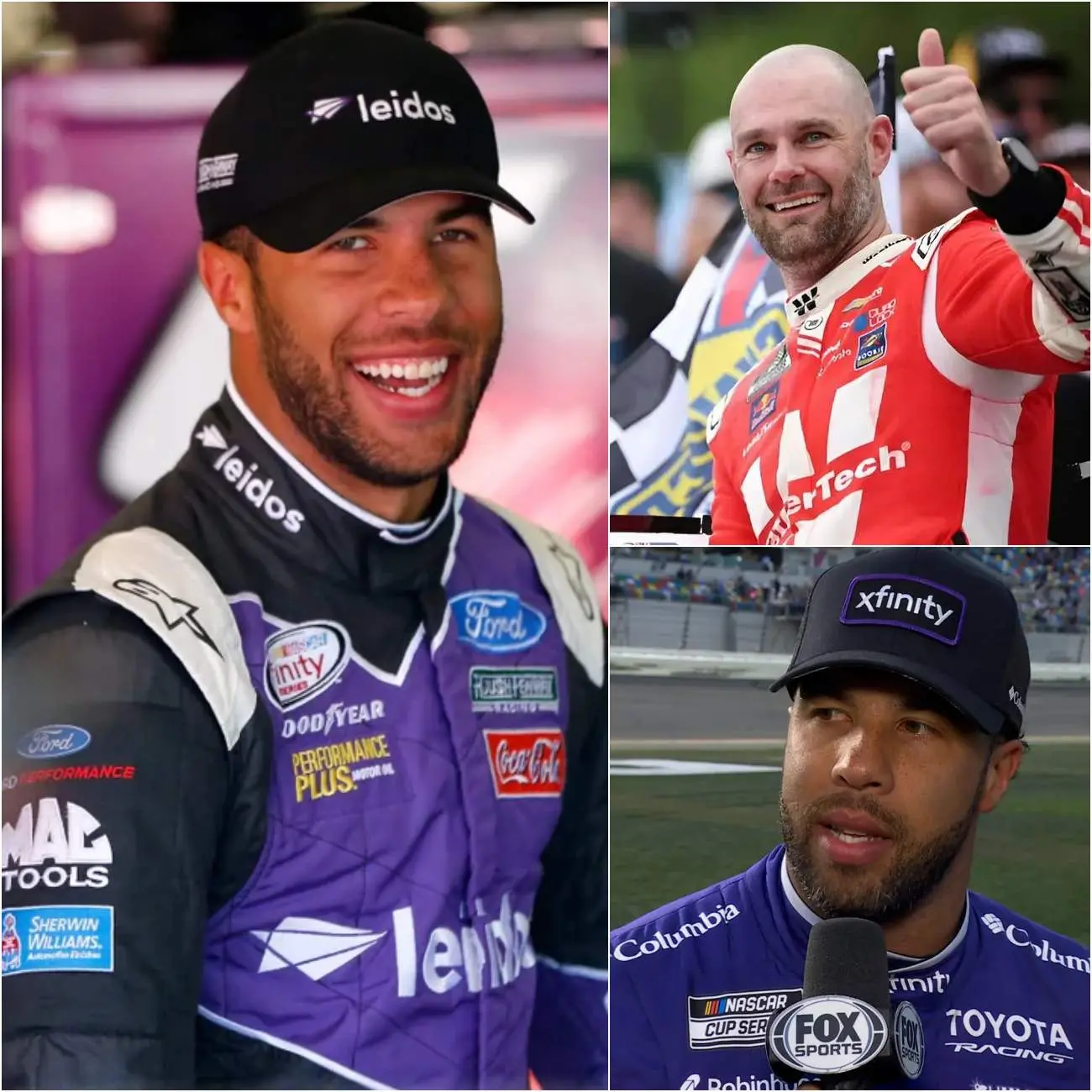 Cover Image for “‘What the Hell Is He Doing?’ Bubba Wallace Furiously Condemns Shane van Gisbergen’s Unsportsmanlike Behavior, Claiming He Was the Main Reason for His Defeat