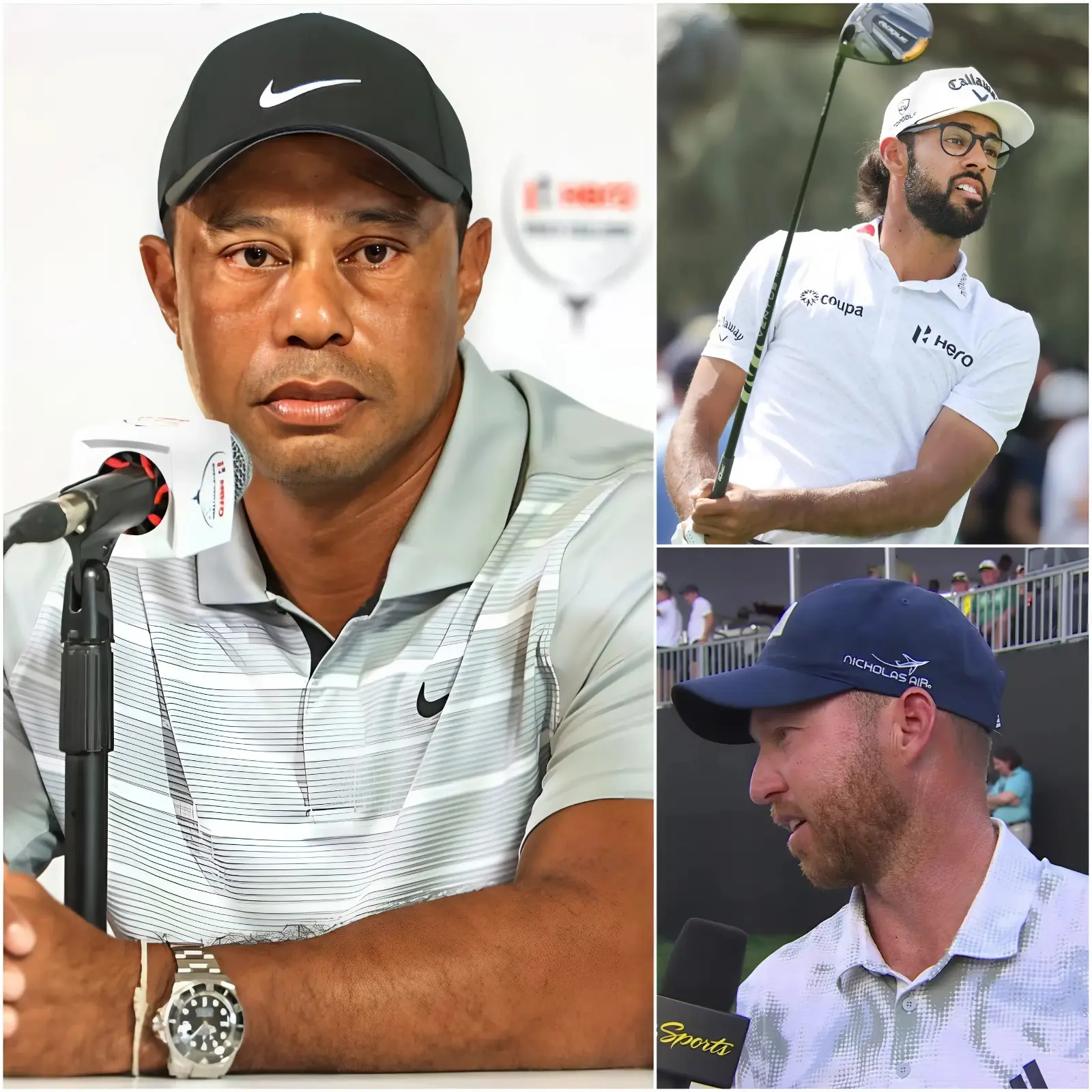 Cover Image for “THE WAY HE’S BEEN TREATED IS A DISGRACE TO THIS GAME.”🔴 Tiger Woods shocked the golf world when he spoke out in defense of Akshay Bhatia after the shocking allegations from Daniel Berger