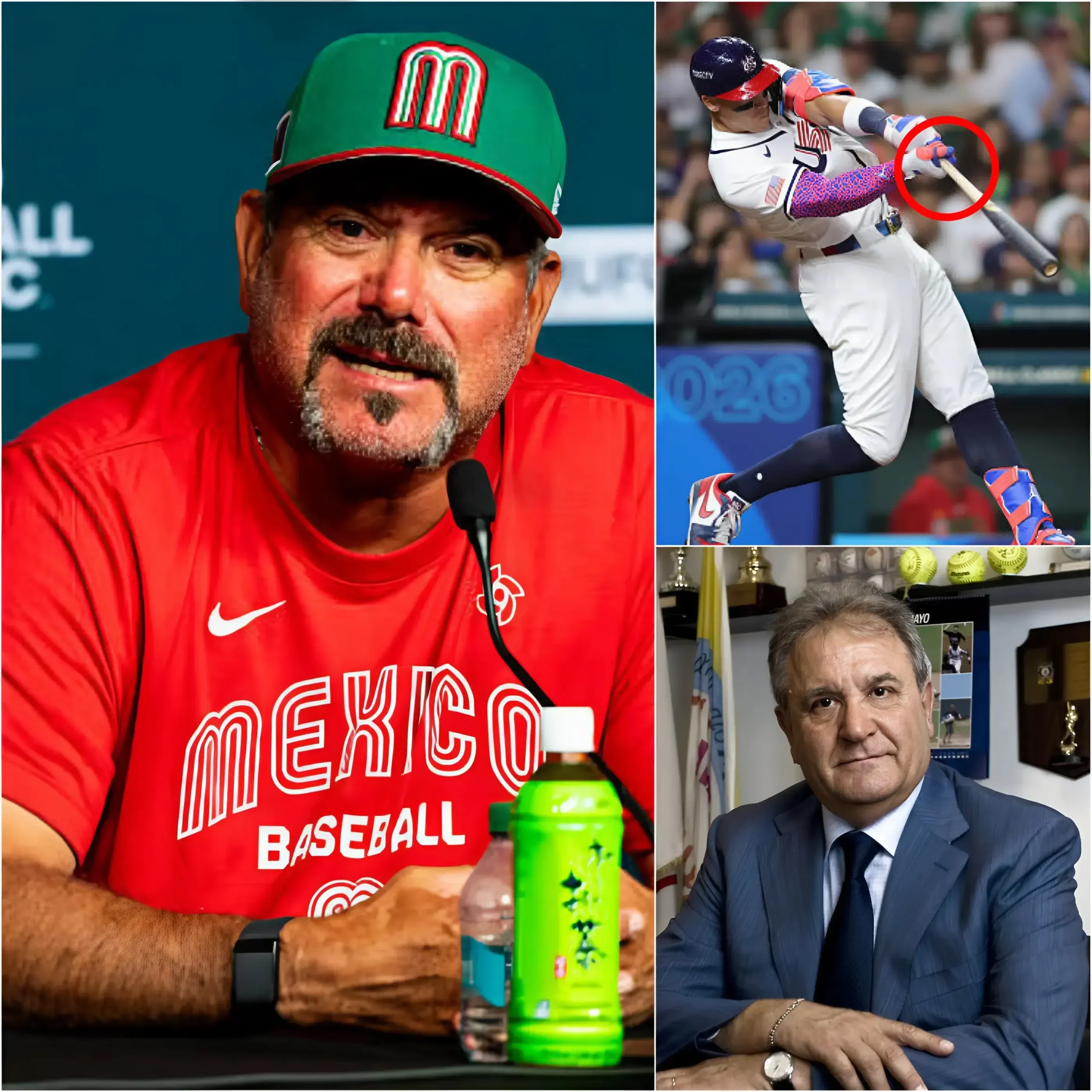 Cover Image for 🚨 “CHEATING” — The manager of Team Mexico shocked the baseball world by accusing Aaron Judge of using “ILLEGAL” bat modifications during the World Baseball Classic