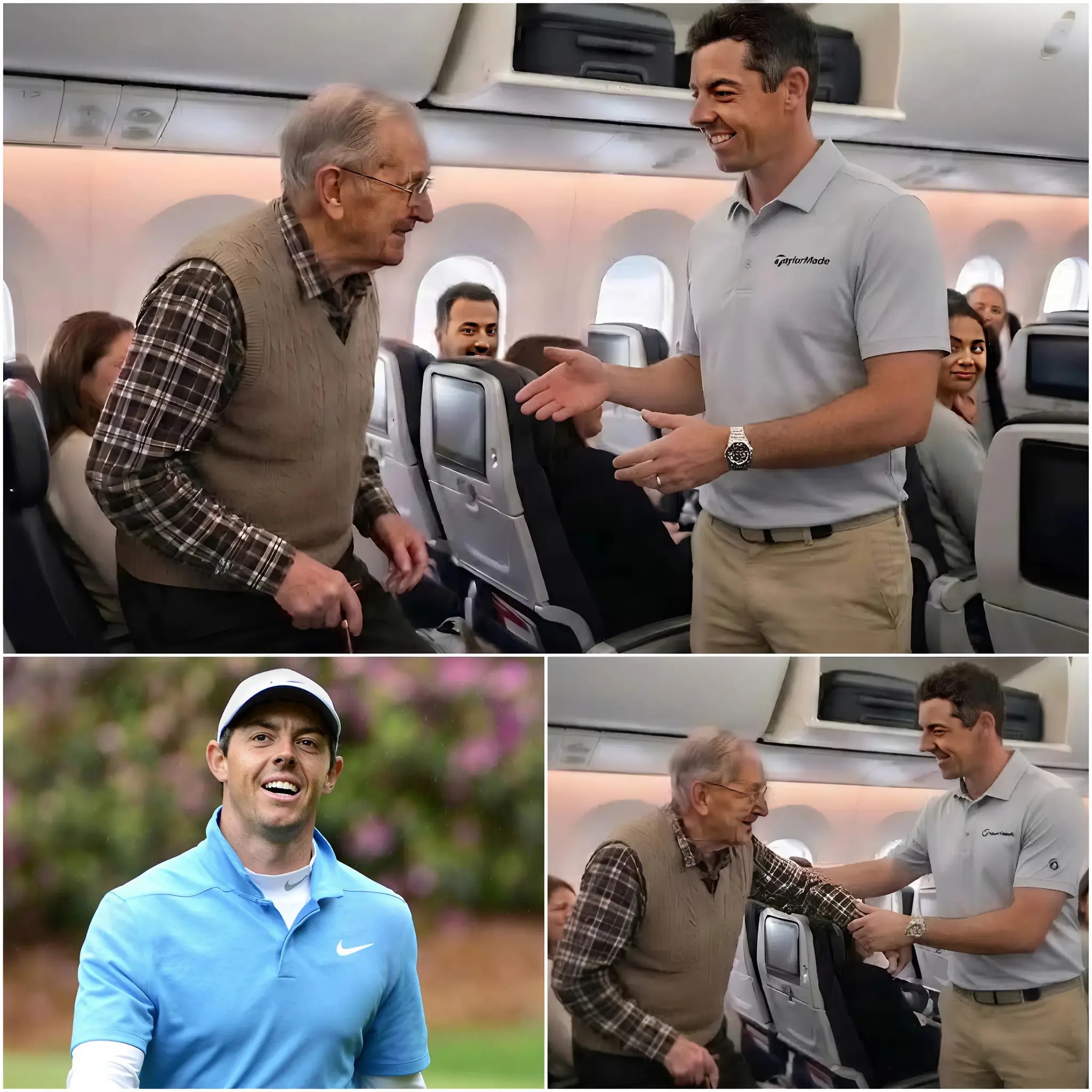 Cover Image for BREAKING NEWS 🚨 The sports world was left stunned after reports emerged that Rory McIlroy surprised passengers on a commercial flight with a deeply touching act of kindness.
