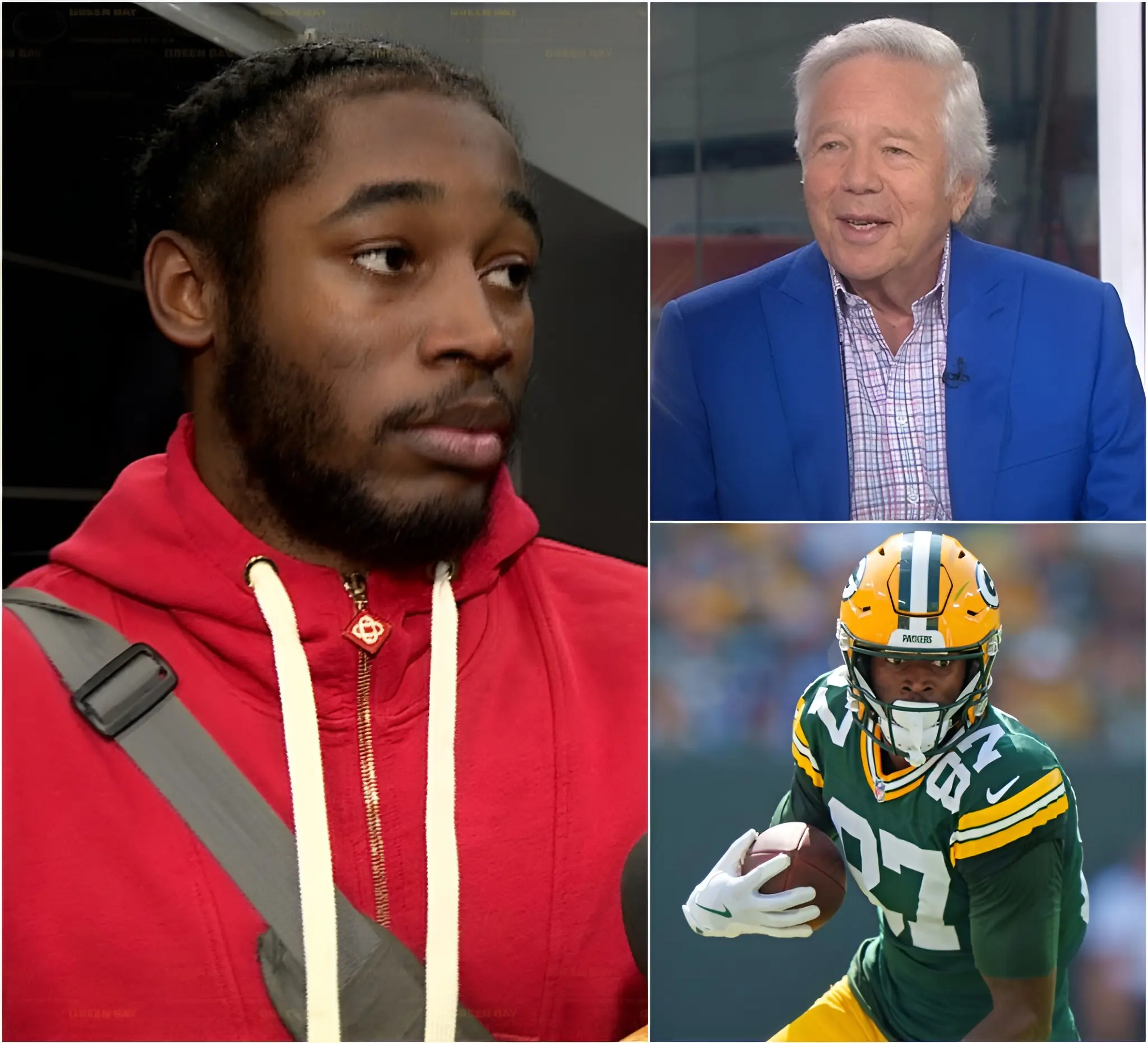 Cover Image for BREAKING NEWS: The New England Patriots shocked the NFL world by releasing Romeo Doubs immediately after he signed with the team. Patriots chairman Robert Kraft explained that Doubs’ attitude and lack of commitment to the team’s culture were the key reasons for the unexpected decision