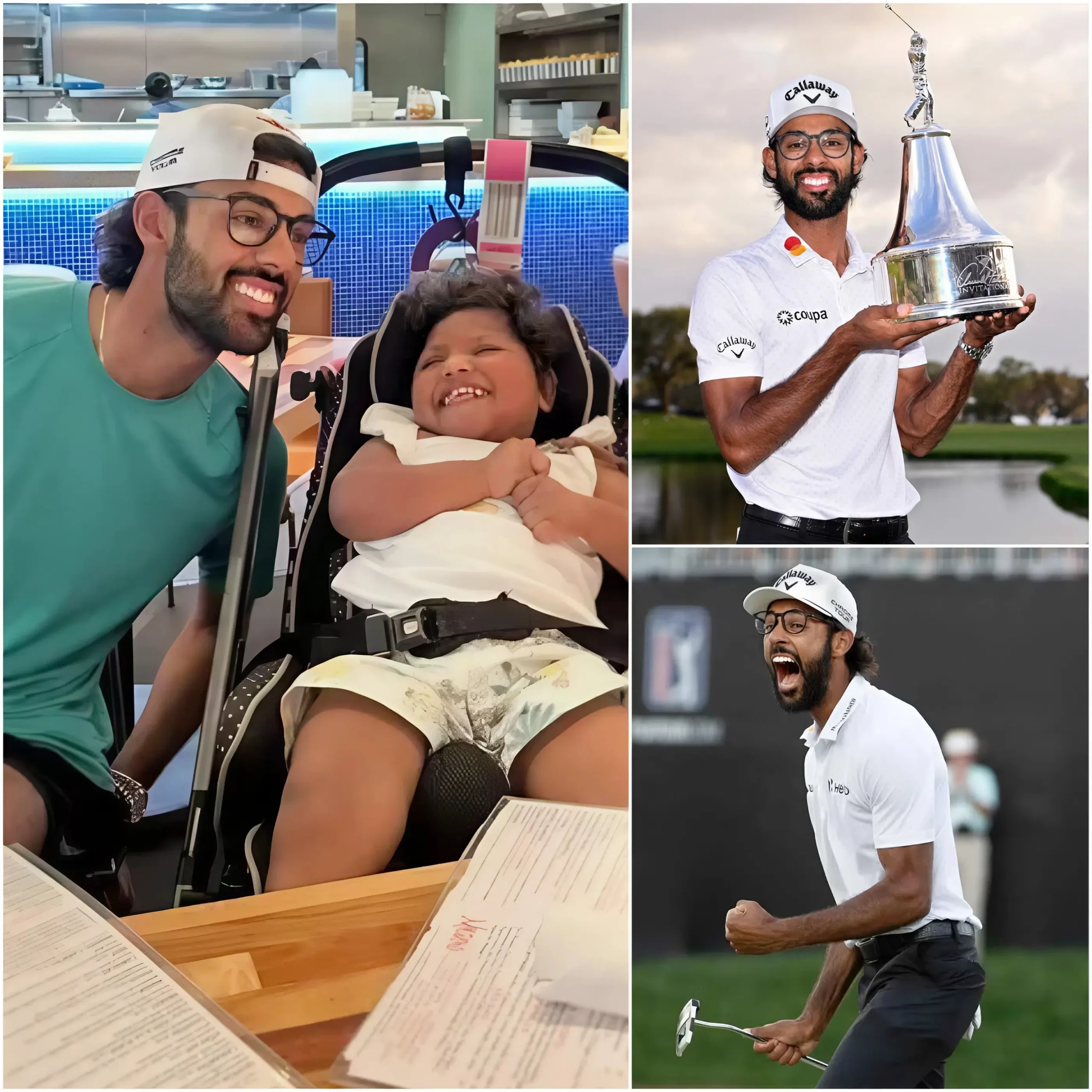 Cover Image for ❤️ “THIS VICTORY IS FOR MY LATE NIECE… I HOPE SHE CAN BE PROUD OF ME IN HEAVEN” — Golf star Akshay Bhatia became emotional as he dedicated the first PGA Tour victory of his career to his late niece Mia; the moment he saw a rainbow appear at the 18th hole made him believe it was a “sign from heaven”