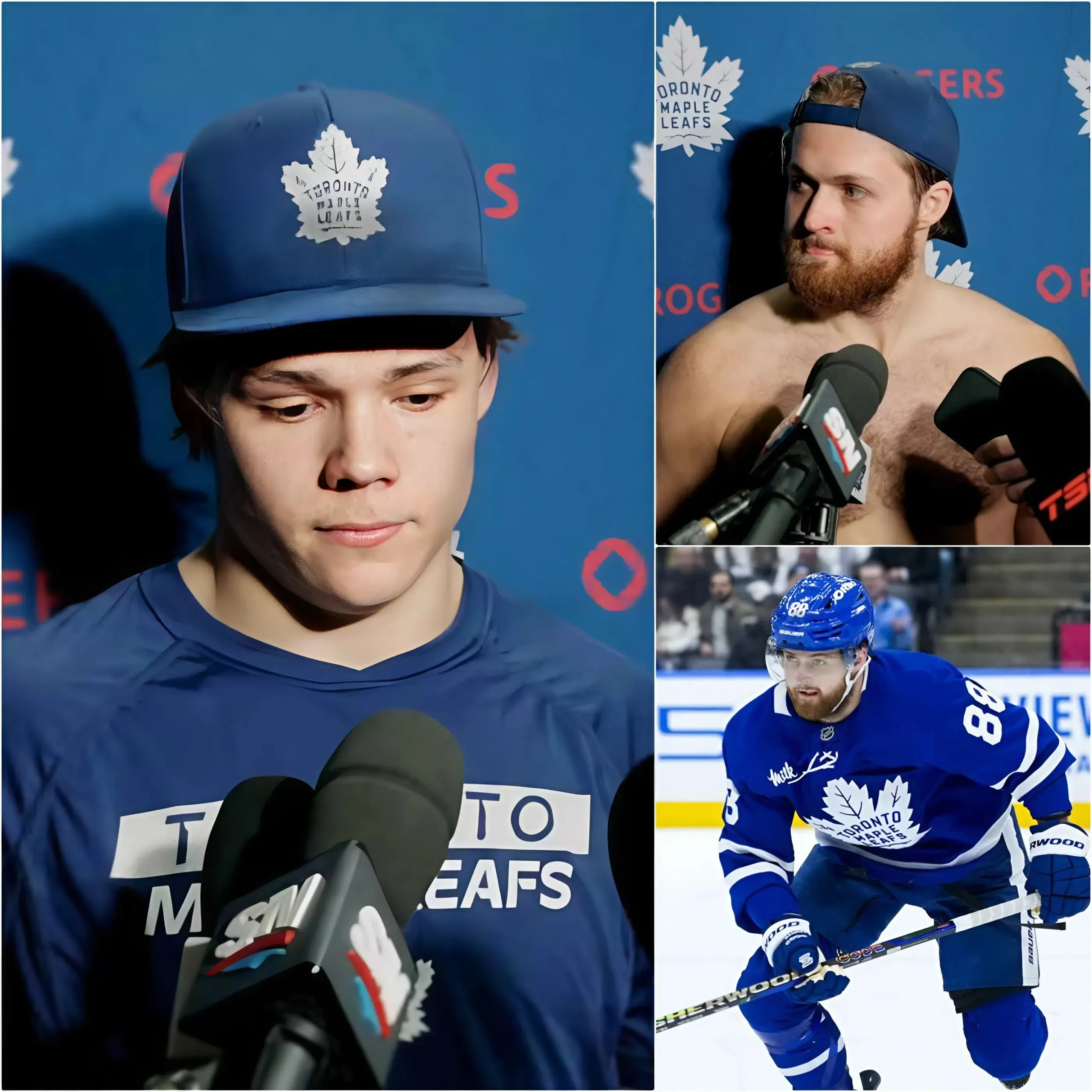 Cover Image for AMAZING ACTION: After learning that his teammate William Nylander was injured with a hip injury following the game against the Canadiens, Easton Cowan took a selfless action like never before towards his teammate, making everyone admire him. Even William Nylander himself confirmed this… See more 👇👇.