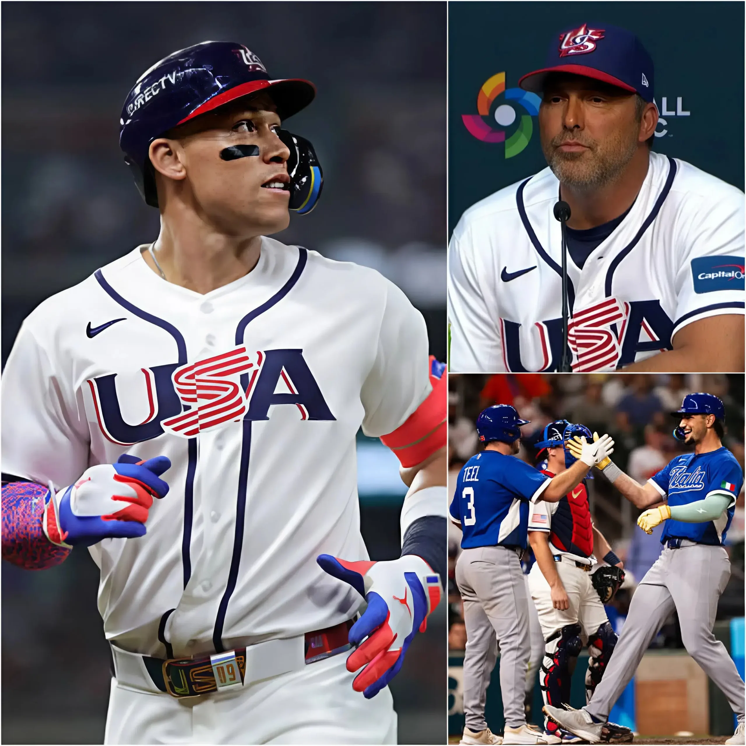 Cover Image for 🚨 SHOCKING NEWS: After Team USA’s surprising defeat to Italy in the 2026 World Baseball Classic, team captain Aaron Judge held a private meeting with head coach Mark DeRosa and insisted on the immediate removal of a player.