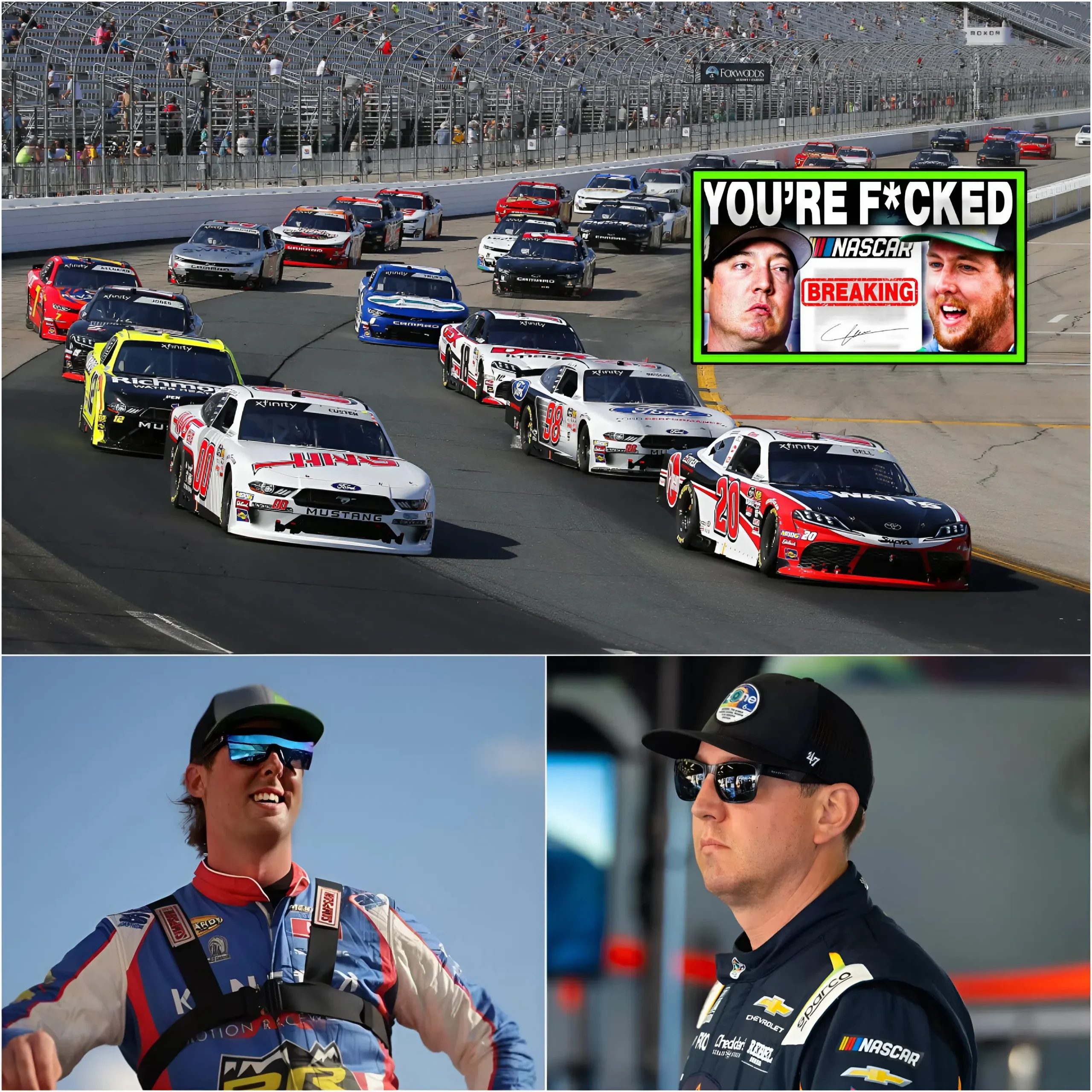 Cover Image for 🚨7 minute ago!!Kyle Busch COMPLETELY LOST IT after Nascar PROMOTES Cleetus McFarland!