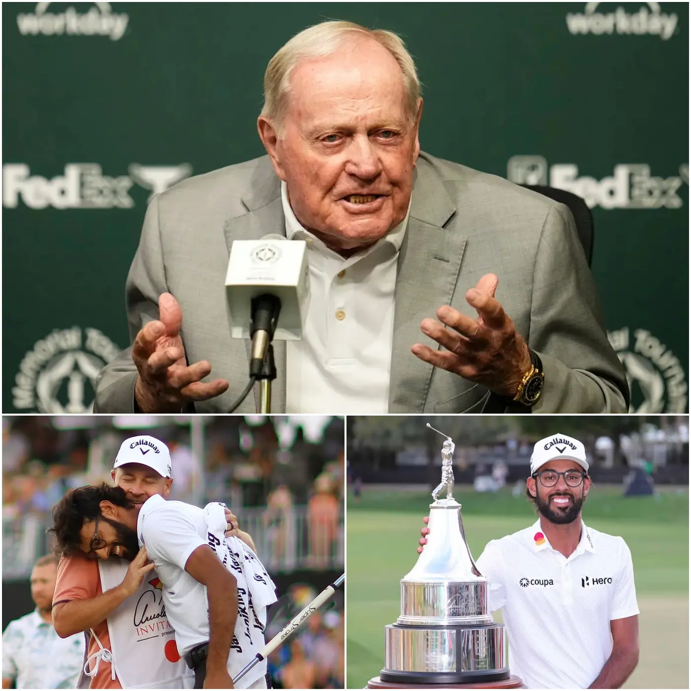 Cover Image for “HE DESERVES FAR MORE RESPECT THAN THIS.” 🔴 The golf legend Jack Nicklaus has spoken out in defense of embattled young star Akshay Bhatia,