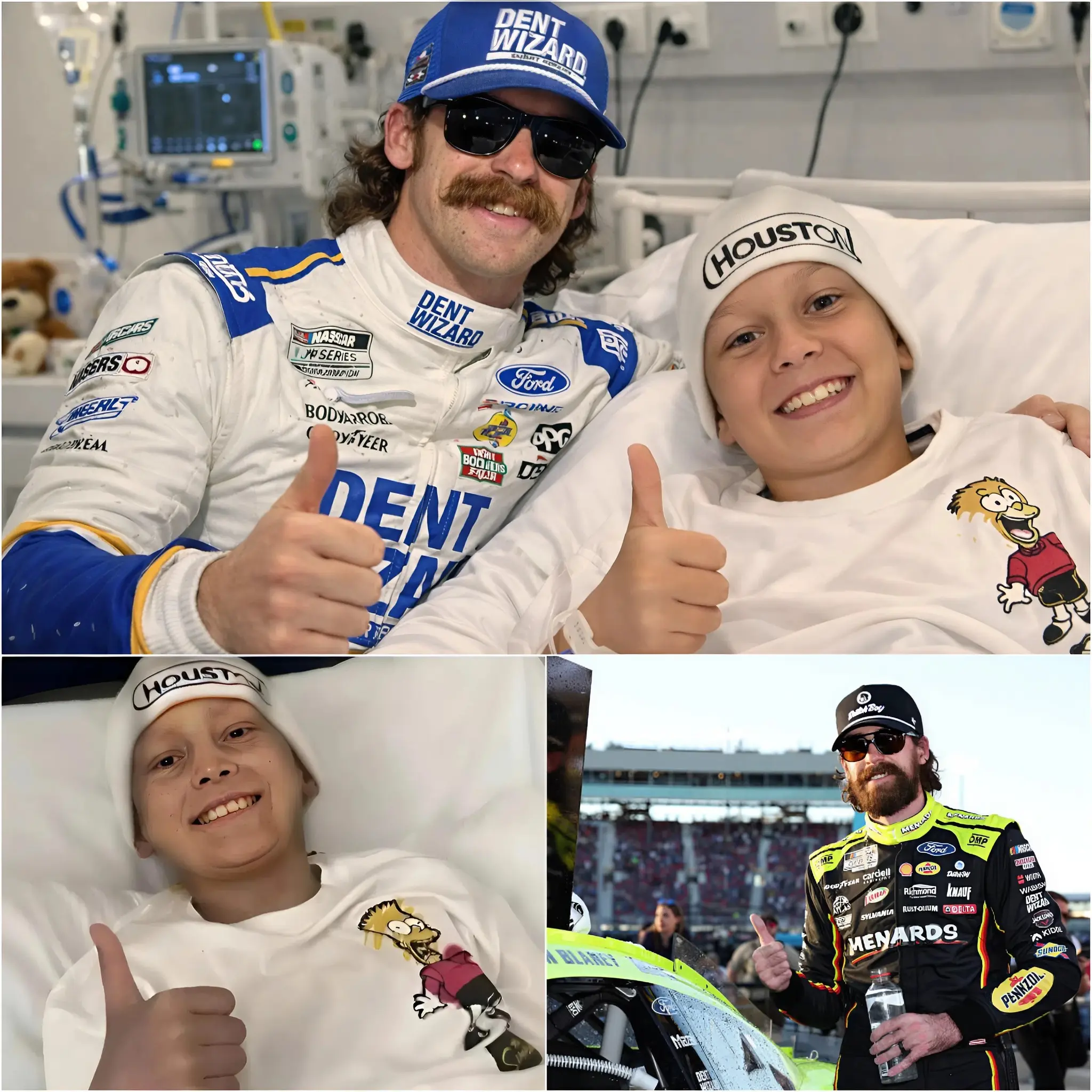 Cover Image for HEARTWARMING NEWS ❤️ A 7-year-old boy with terminal brain cancer, who was nearing the end of his life, had only one dream: to meet Ryan Blaney!