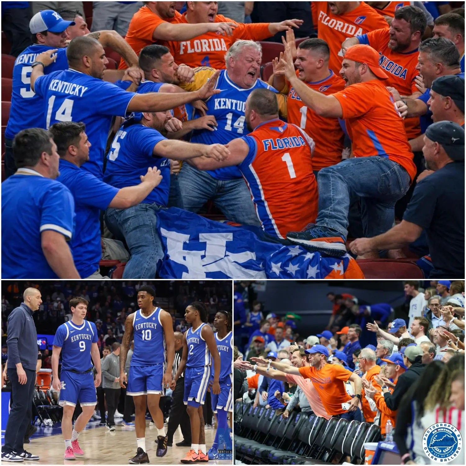 Cover Image for BREAKING: A Florida Gators fan was forcibly removed and escorted out by stadium security after a violent assault on a Kentucky Wildcats supporter following the SEC rivalry game.