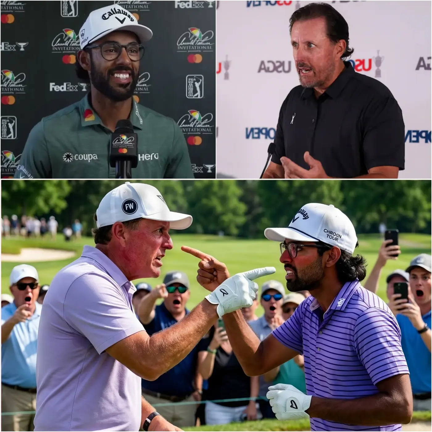 Cover Image for PGA TOUR IN CHAOS:🔴 Phil Mickelson shocks the golf world by releasing explosive footage allegedly showing Akshay Bhatia tampering with his ball mid-tournament. Furious accusations erupt in the locker room, an emergency meeting is called overnight, and the young star now faces potentially devastating consequences.