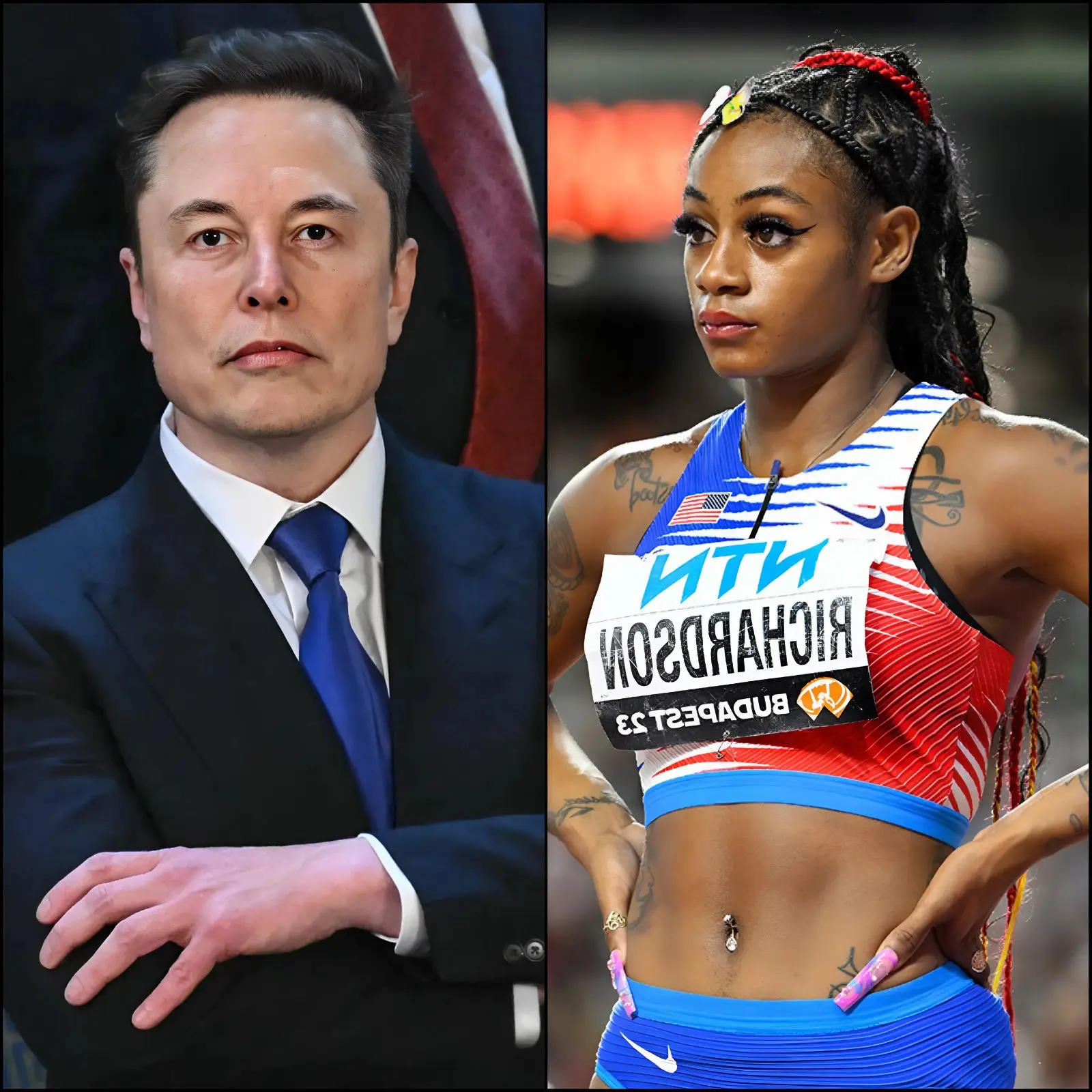 Cover Image for BREAKING NEWS 🔴: Billionaire Elon Musk directly criticized Sha’Carri Richardson, questioning whether “she only gained fame through drama, not real talent,” and predicting that “American track and field will collapse without stars like her who dare to speak the truth!”