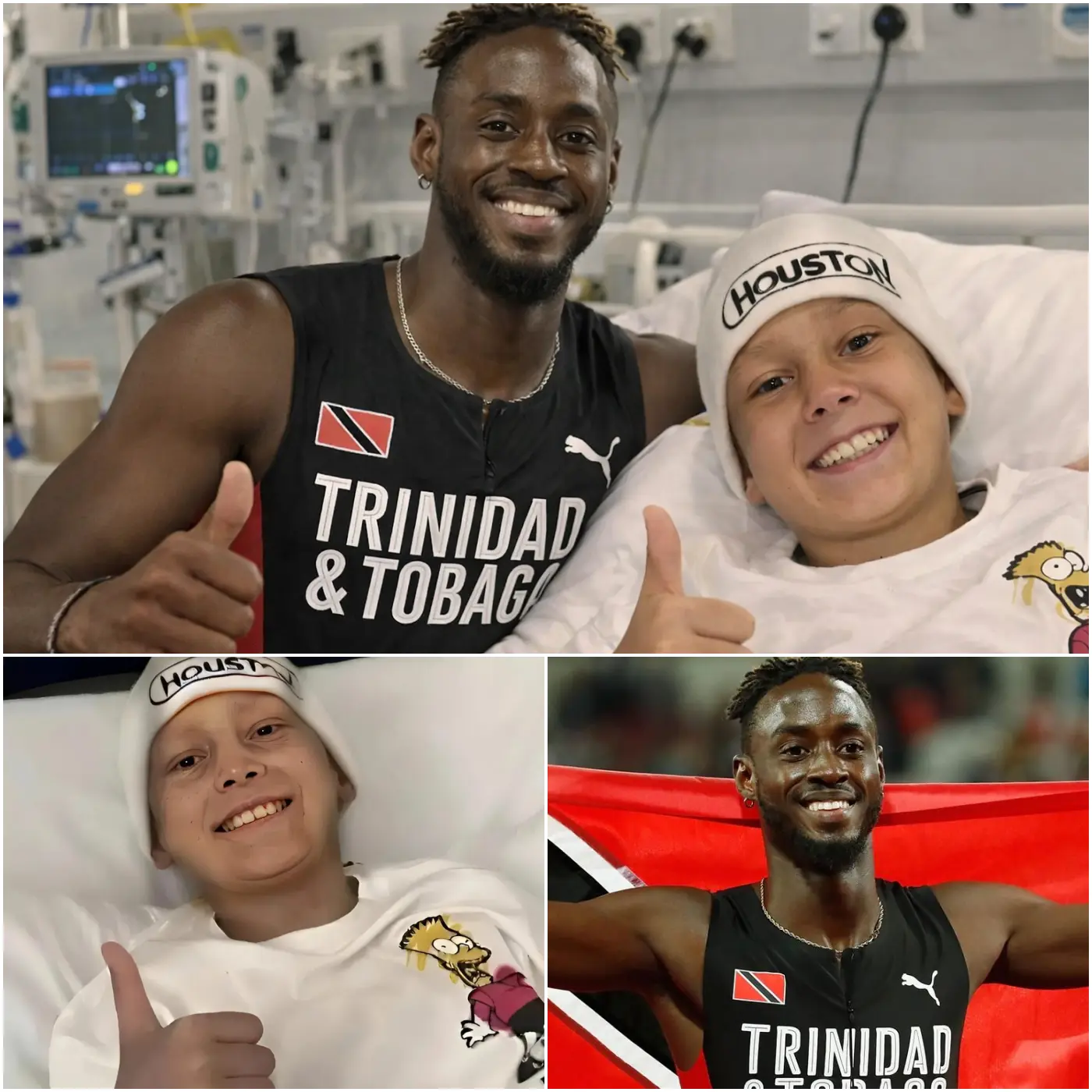 Cover Image for 💖 HEARTWARMING NEWS A 7-year-old boy suffering from terminal brain cancer, nearing the final moments of his life, had only one dream: to meet Jereem Richards!..