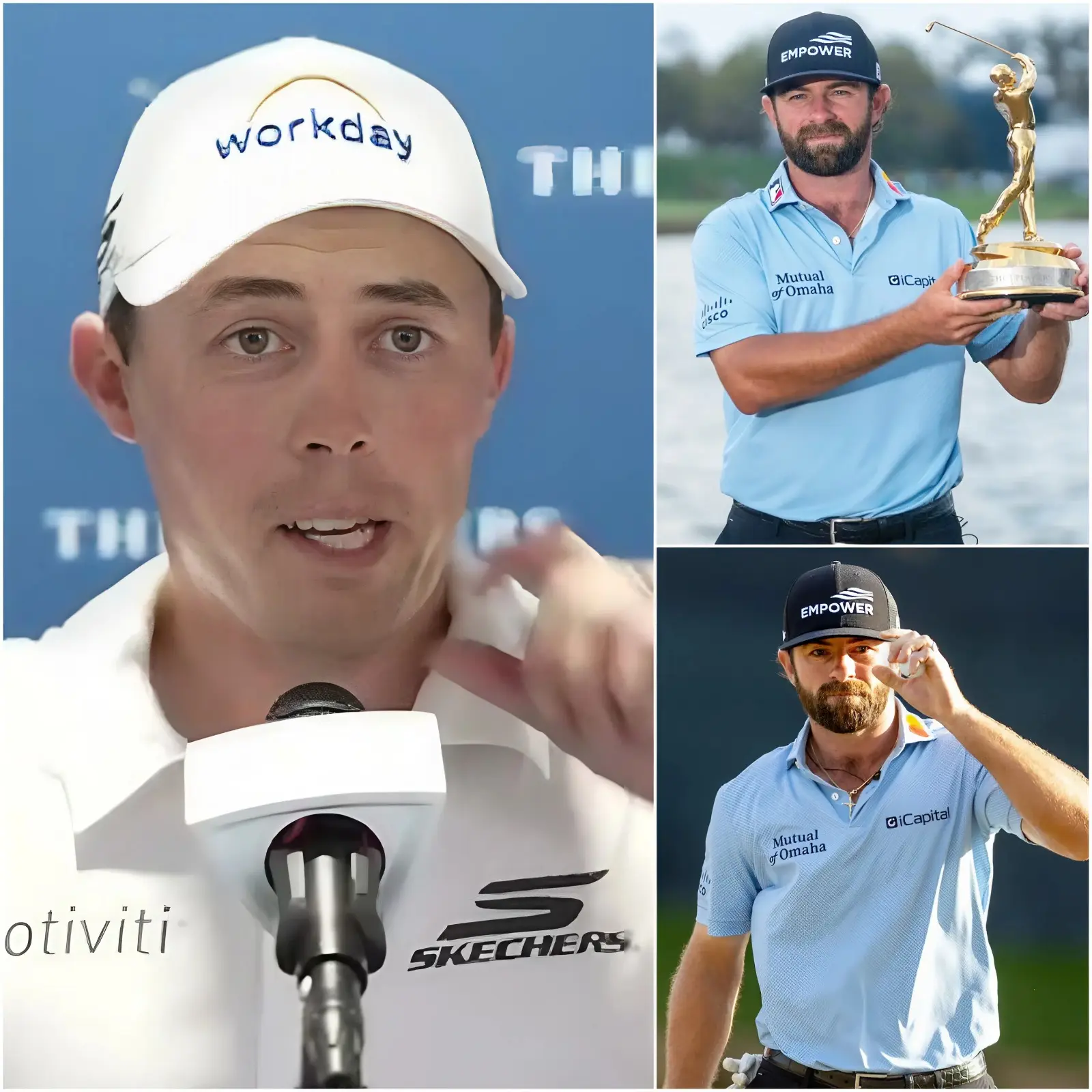 Cover Image for 😱”CHEATING” — Matt Fitzpatrick accuses Cameron Young of using ILLEGAL TECHNOLOGY on his equipment during the 2026 Players Championship. Just minutes after the accusation spread around TPC Sawgrass, officials were reportedly quick to conduct an emergency inspection, drawing intense attention from golfers, the media, and fans.