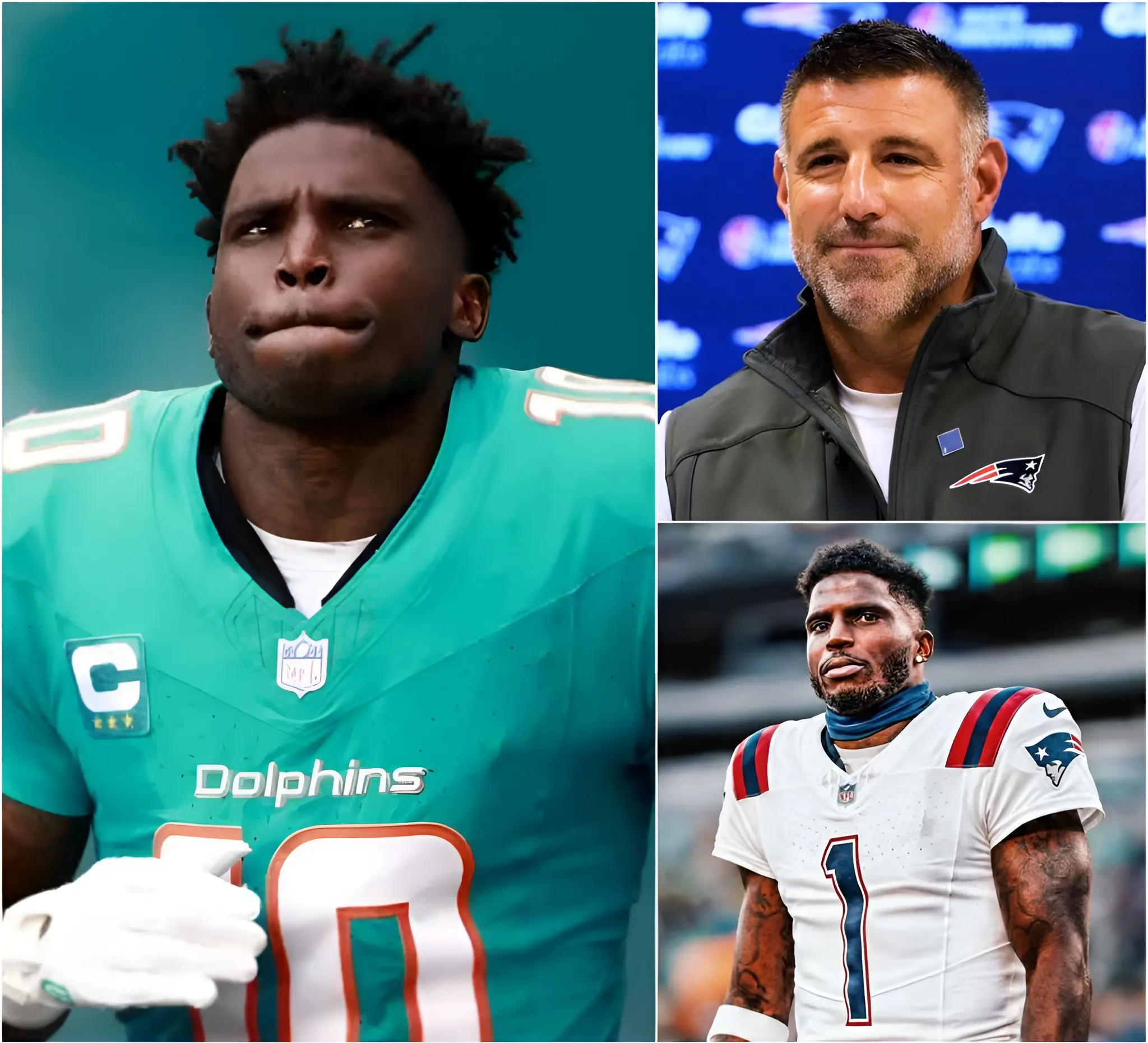 Cover Image for BREAKING NEWS: The NFL world was stunned after the Miami Dolphins unexpectedly released superstar wide receiver Tyreek Hill, instantly sending shockwaves through the league. Now the New England Patriots are emerging as a serious contender to land the explosive playmaker, a move that could dramatically reshape the AFC landscape.
