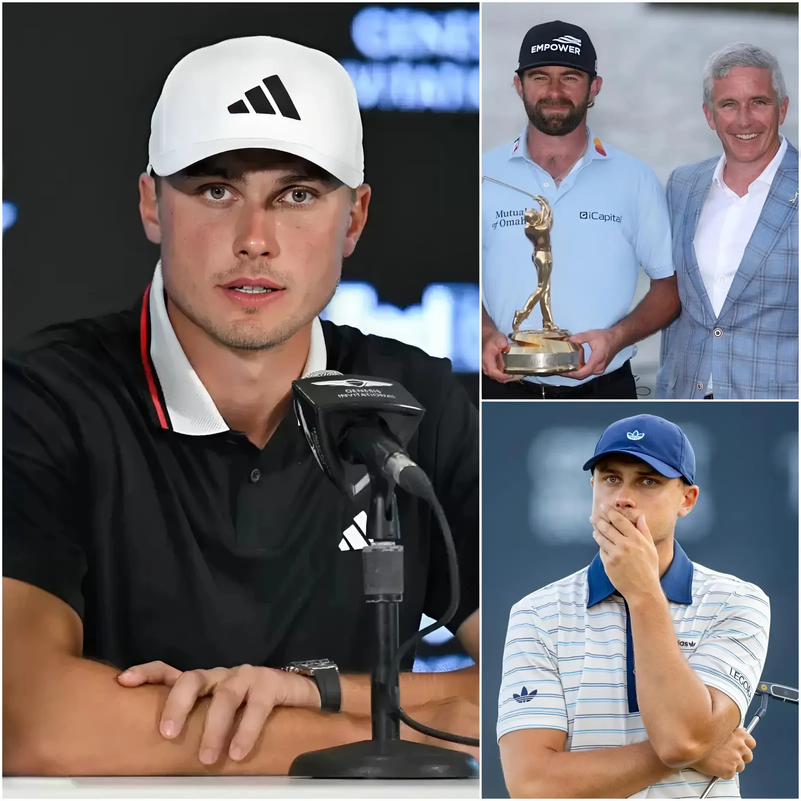 Cover Image for 10 MINUTES AGO🔴 CHAOS ERUPTS AT THE COURSE — the golf world was thrown into turmoil after Ludvig Åberg dropped a stunning post-round accusation
