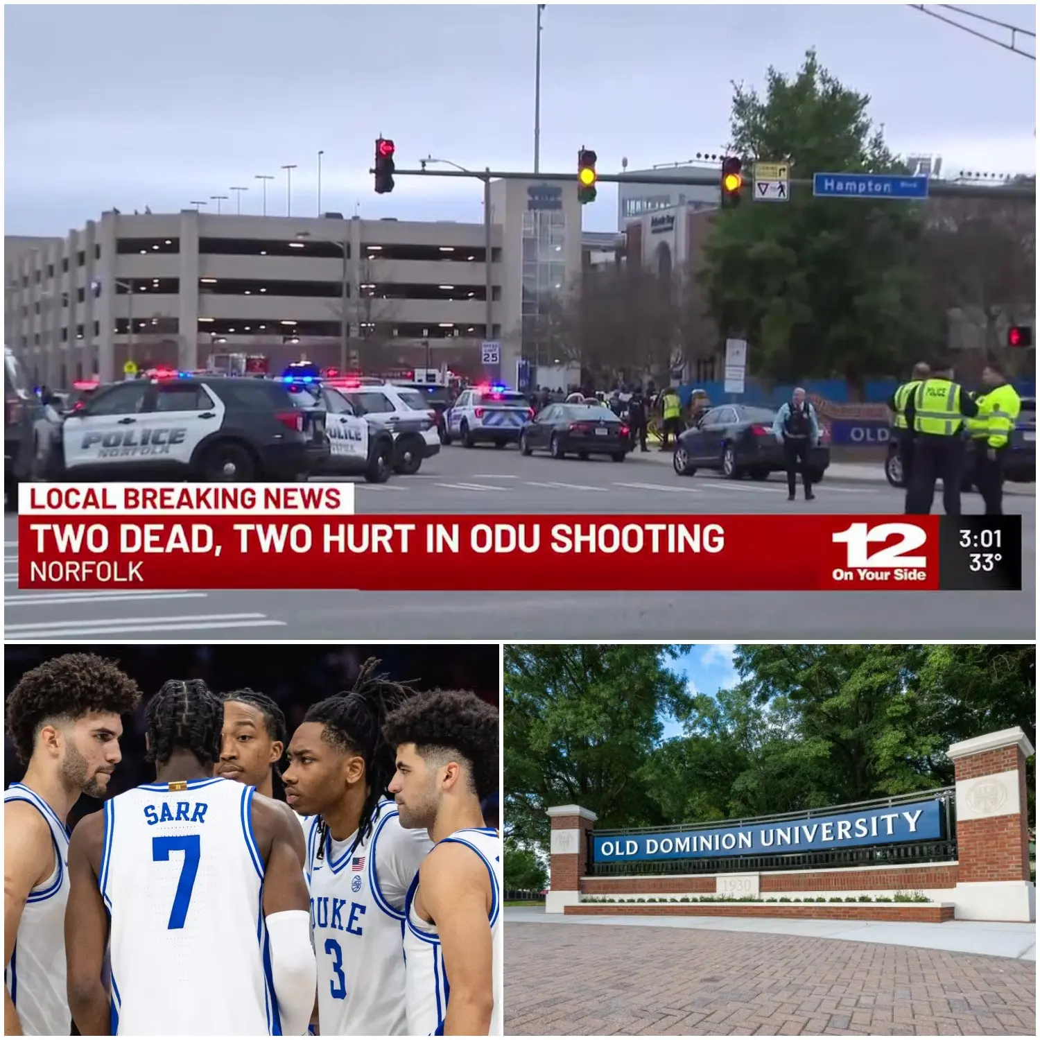 Cover Image for “Tragedy has struck the heart of the Duke Blue Devils as a young superstar talent was tragically killed in a shooting at Old Dominion University in Norfolk, Virginia, on March 12.