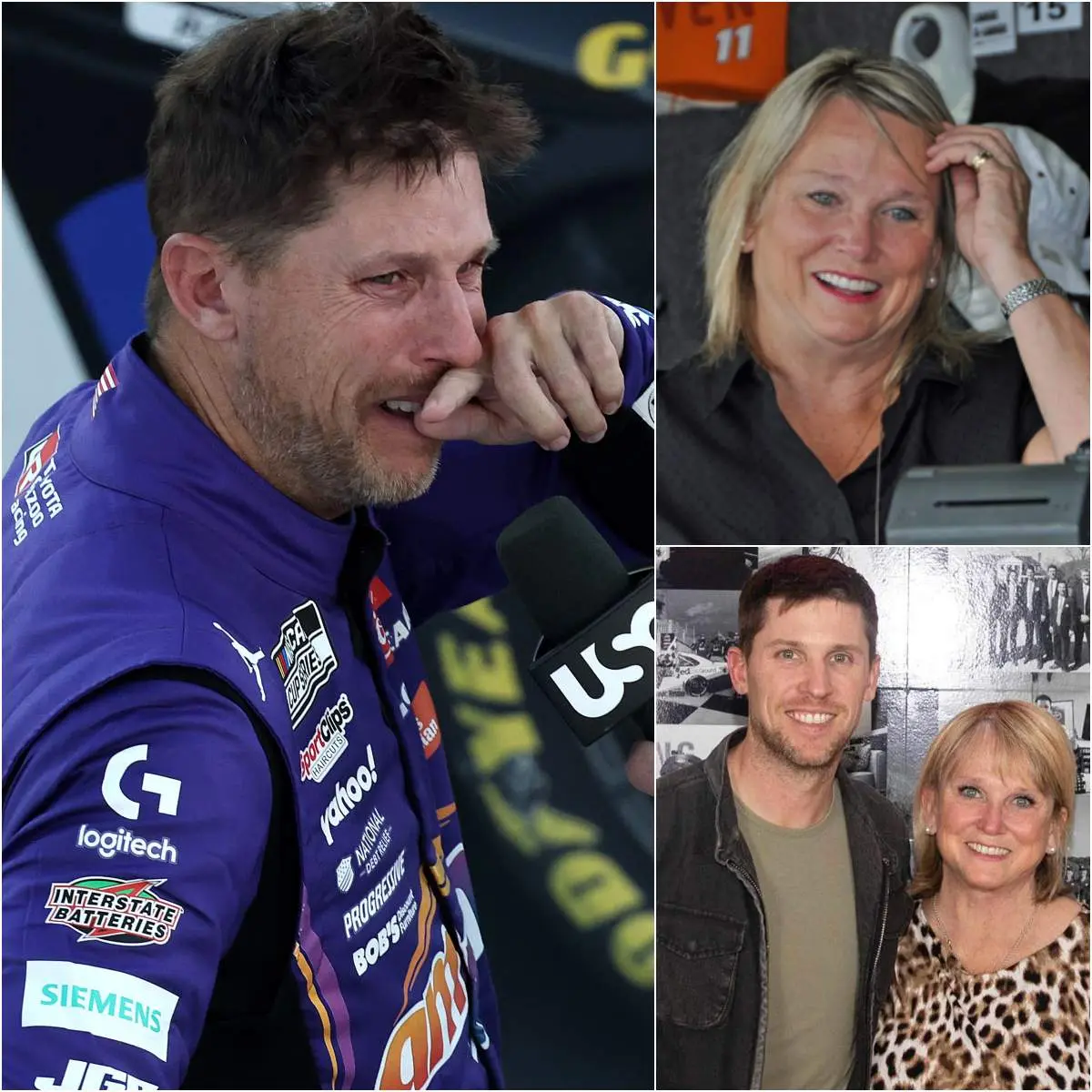 Cover Image for SAD NEWS: JUST 30 MINUTES AGO. The press conference room fell into complete silence as Denny Hamlin entered