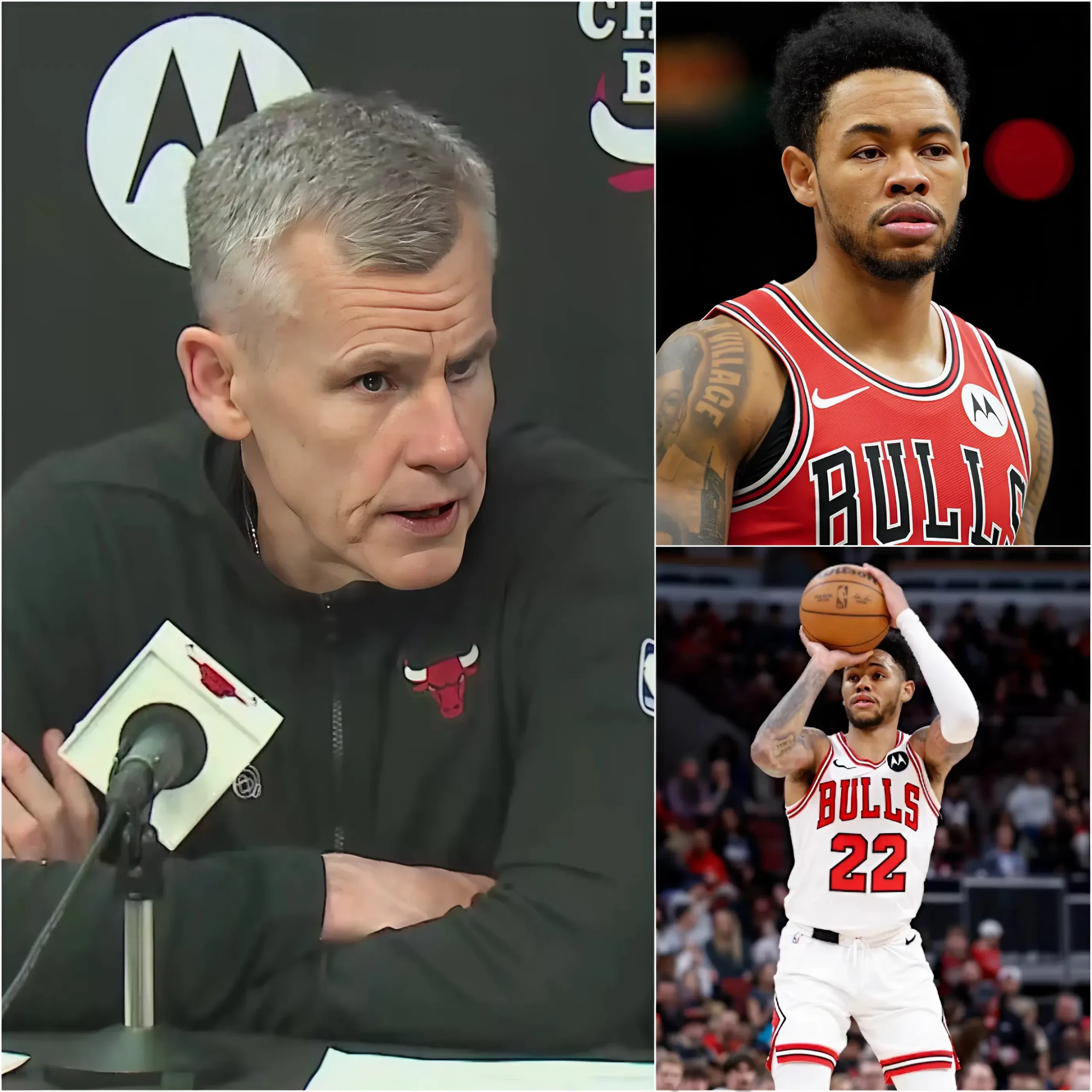 Cover Image for 🔴 SHOCKING: Billy Donovan,head coach of Chicago Bulls, has broken his silence to announce the injury status of Anfernee Simons: “He can no longer play!”