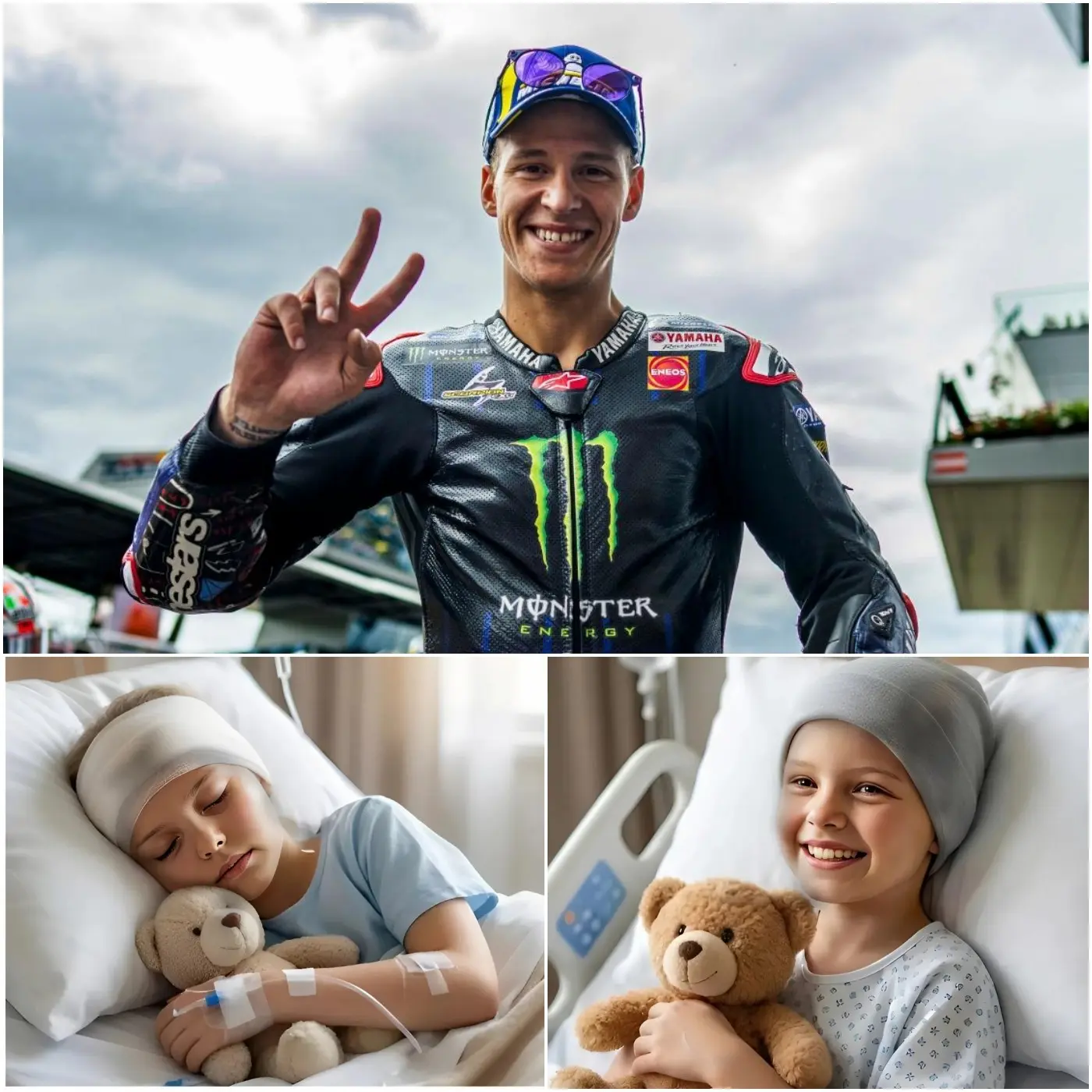 Cover Image for 💖 Few people knew about this until the hospital revealed it: Just 5 minutes ago, Fabio Quartararo reportedly quietly paid for the entire cost of brain surgery to save the life of a 7-year-old girl he met at a fan event. Her family couldn’t afford the medical expenses, and he helped without seeking fame or recognition, acting purely out of compassion