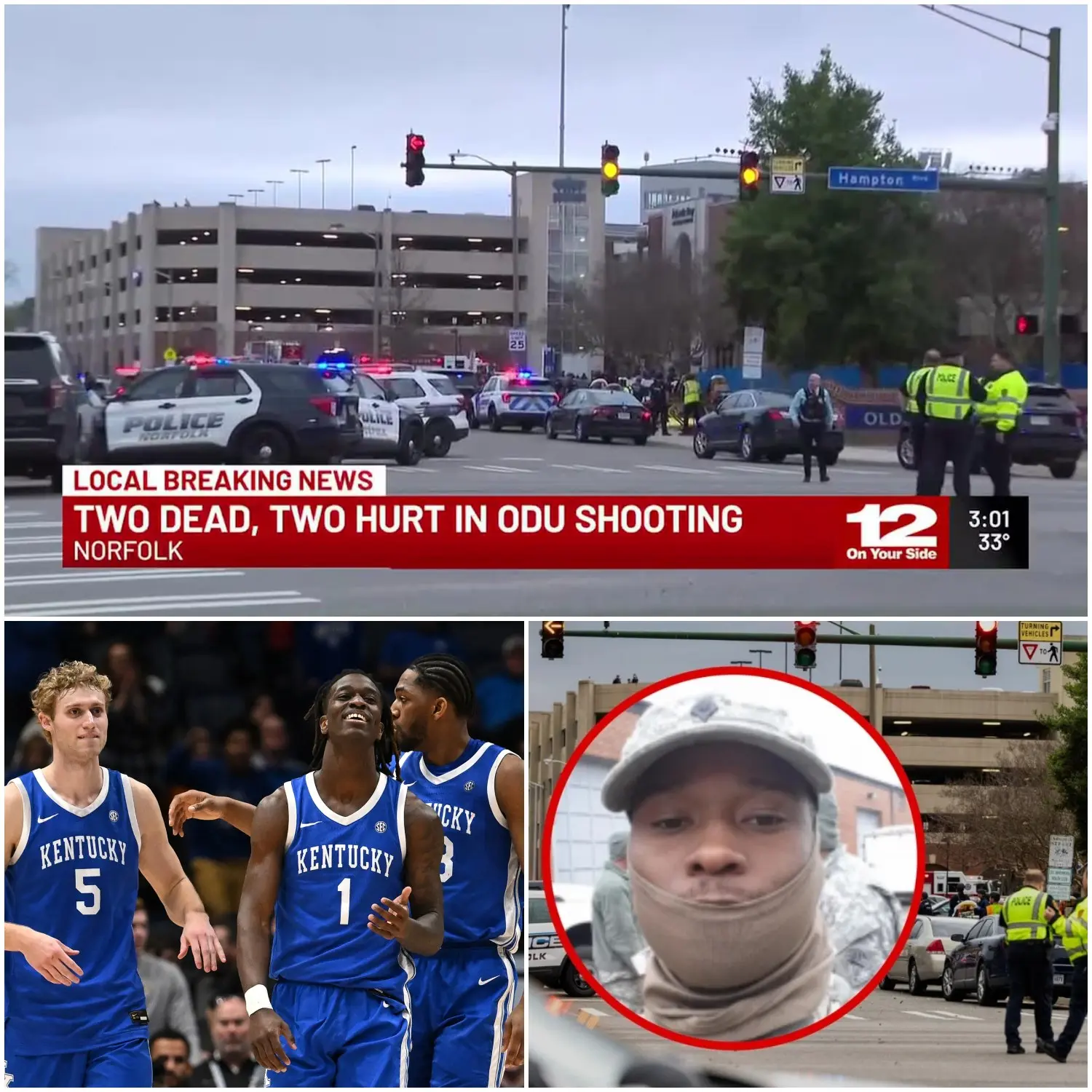Cover Image for “Tragedy has struck the heart of the Kentucky Wildcats as a young superstar talent was tragically killed in a shooting at Old Dominion University in Norfolk, Virginia, on March 12.