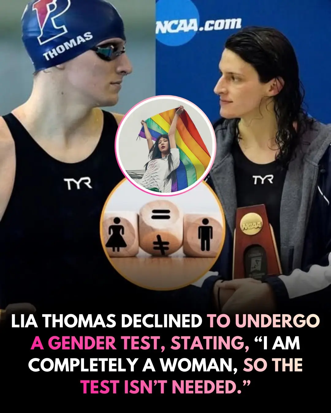 Cover Image for “The truth about my body is not something for you to dissect!” – Lia Thomas defies secret gender test demand, as explosive claims from a former teammate ignite global outrage, raising fierce questions over fairness, privacy, and the future of her career in competitive sports