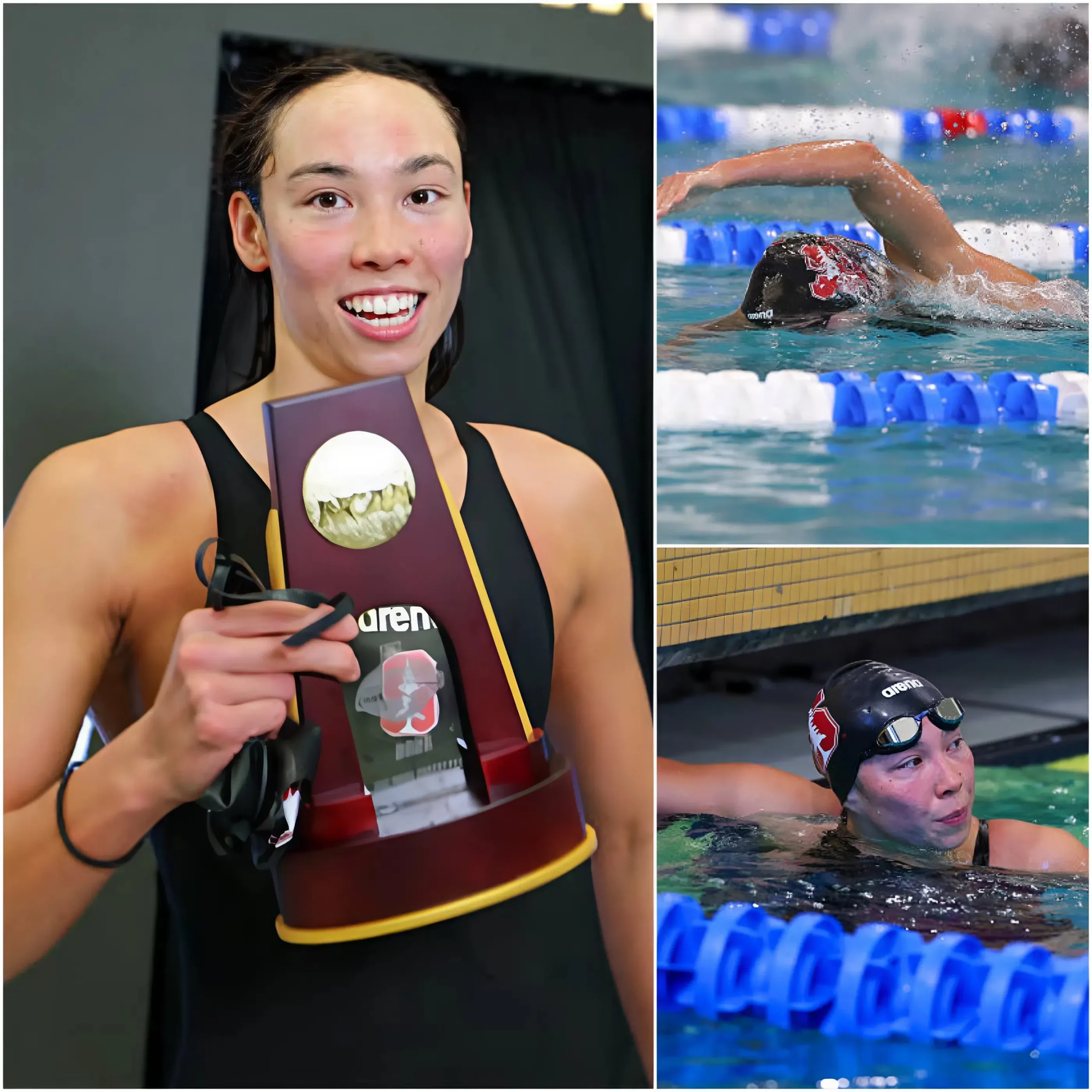 Cover Image for 🔴 EXPLOSIVE RACE: Torri Huske shocked the swimming world by breaking the 45.17-second barrier in the 100m freestyle, officially climbing to 4th place on the list of the greatest achievements of all time!