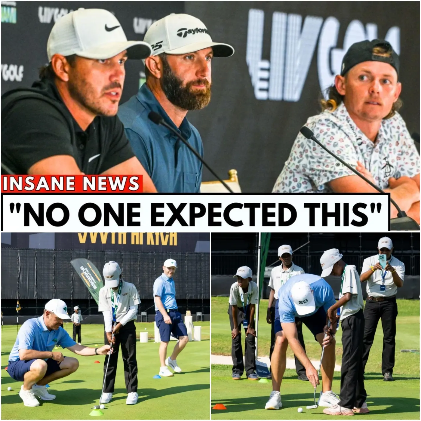 Cover Image for BREAKING🔴 LIV GOLF GETS EMOTIONAL in Johannesburg – What Happened on the First Tee SHOCKED EVERYONE!