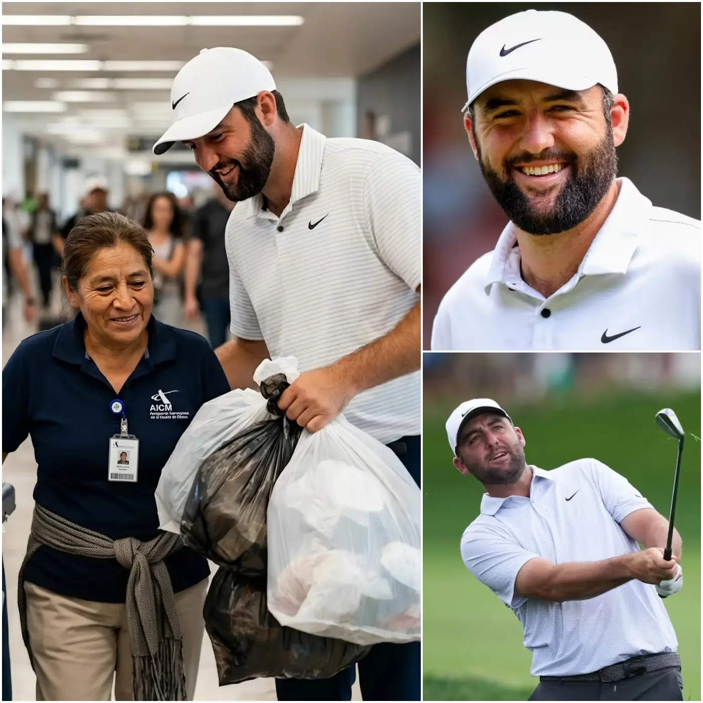 Cover Image for 🚨 Scottie Scheffler quietly saved the hopes of a 57-year-old airport cleaner—a woman facing the threat of dismissal for being “too old to work.”