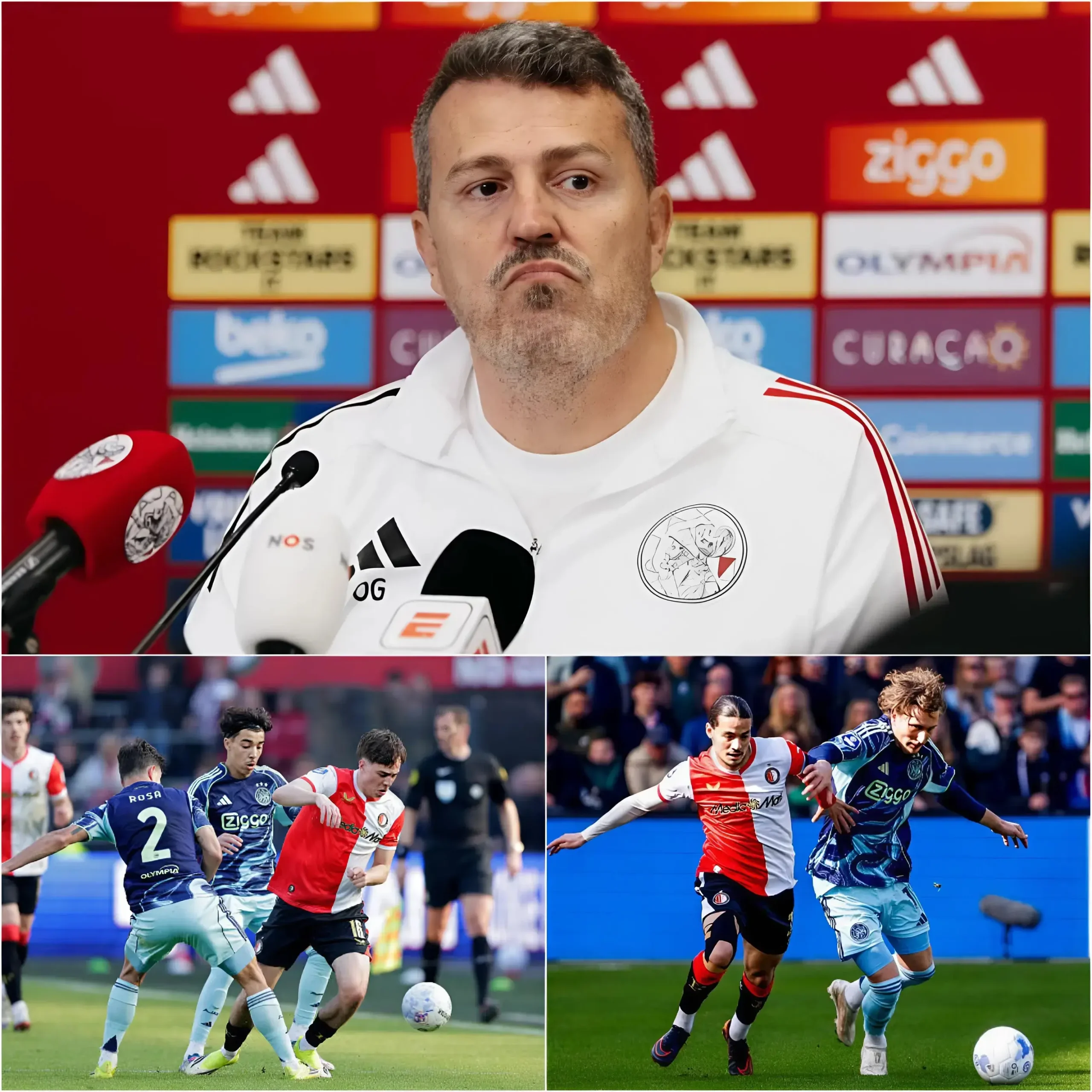Cover Image for 🚨“Ik wil hem hier niet meer zien — zelfs niet één minuut langer!” – zei Ajax‑trainer Óscar García furieus na de wedstrijd Ajax vs Feyenoord,