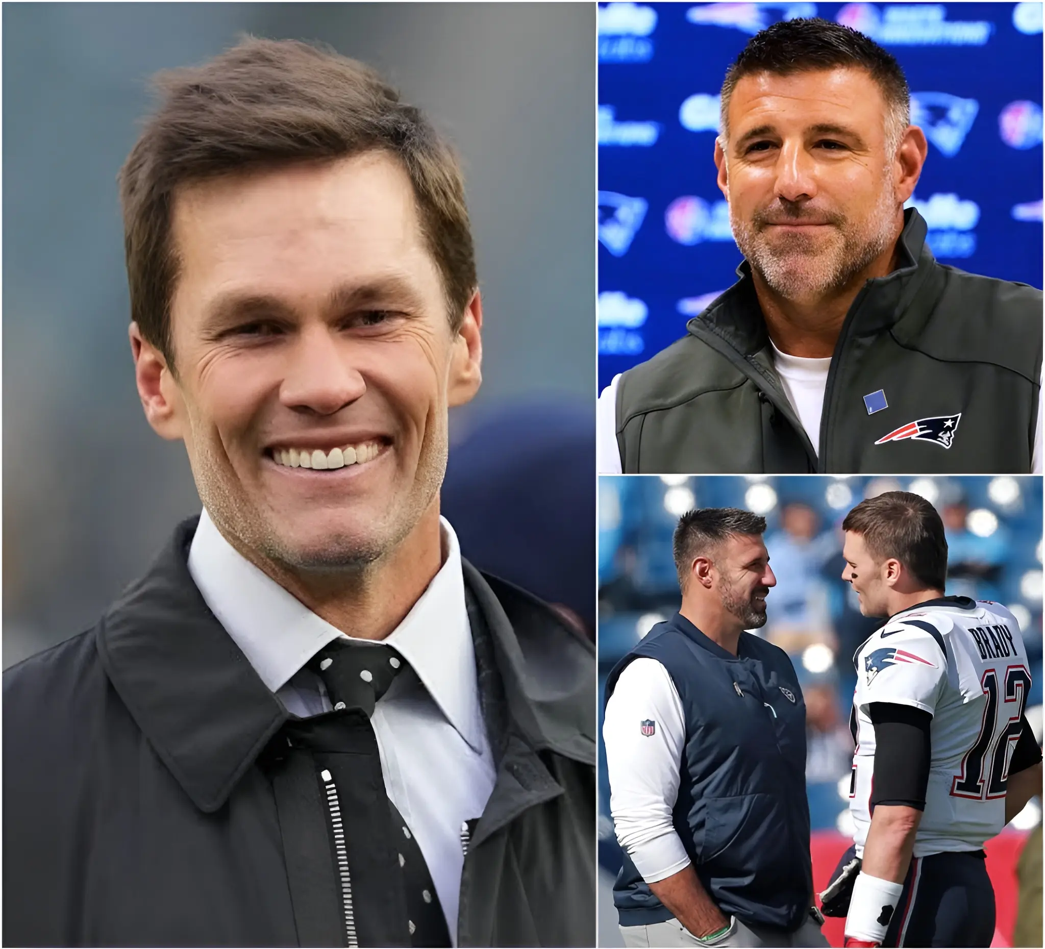 Cover Image for FOXBOROUGH, ARE YOU READY? — Patriots head coach Mike Vrabel is quietly setting the stage for a reunion that could redefine New England’s future, and at the center of it all is Tom Brady.