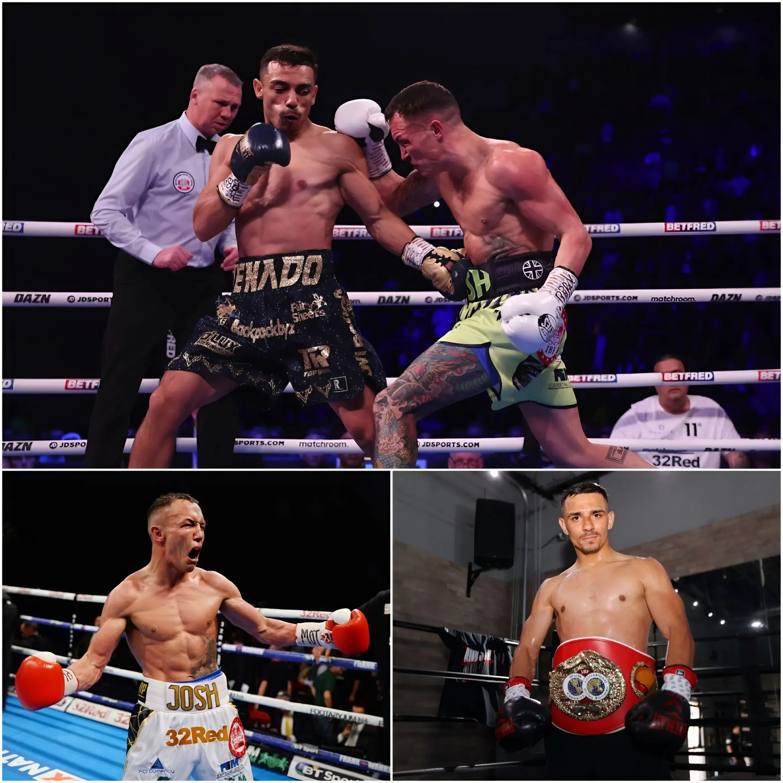 Cover Image for Inside the historic fight: ‘El Venado’ Lopez overcame a torn left eye injury from the first round, fended off Josh Warrington’s fierce attacks and won by majority decision, claiming the IBF featherweight title in his first world title fight, revealing the secret behind the decisive moment that sent the Leeds crowd into turmoil.