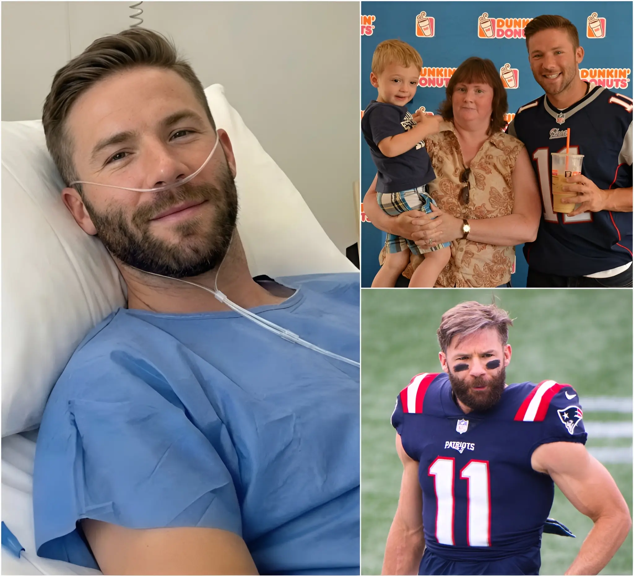 Cover Image for SAD NEWS: Julian Edelman, a beloved icon of the New England Patriots, is facing the toughest battle of his life after being diagnosed with stage IV glioblastoma — one of the most aggressive forms of brain cancer, and now each day becomes a painful struggle against weakness