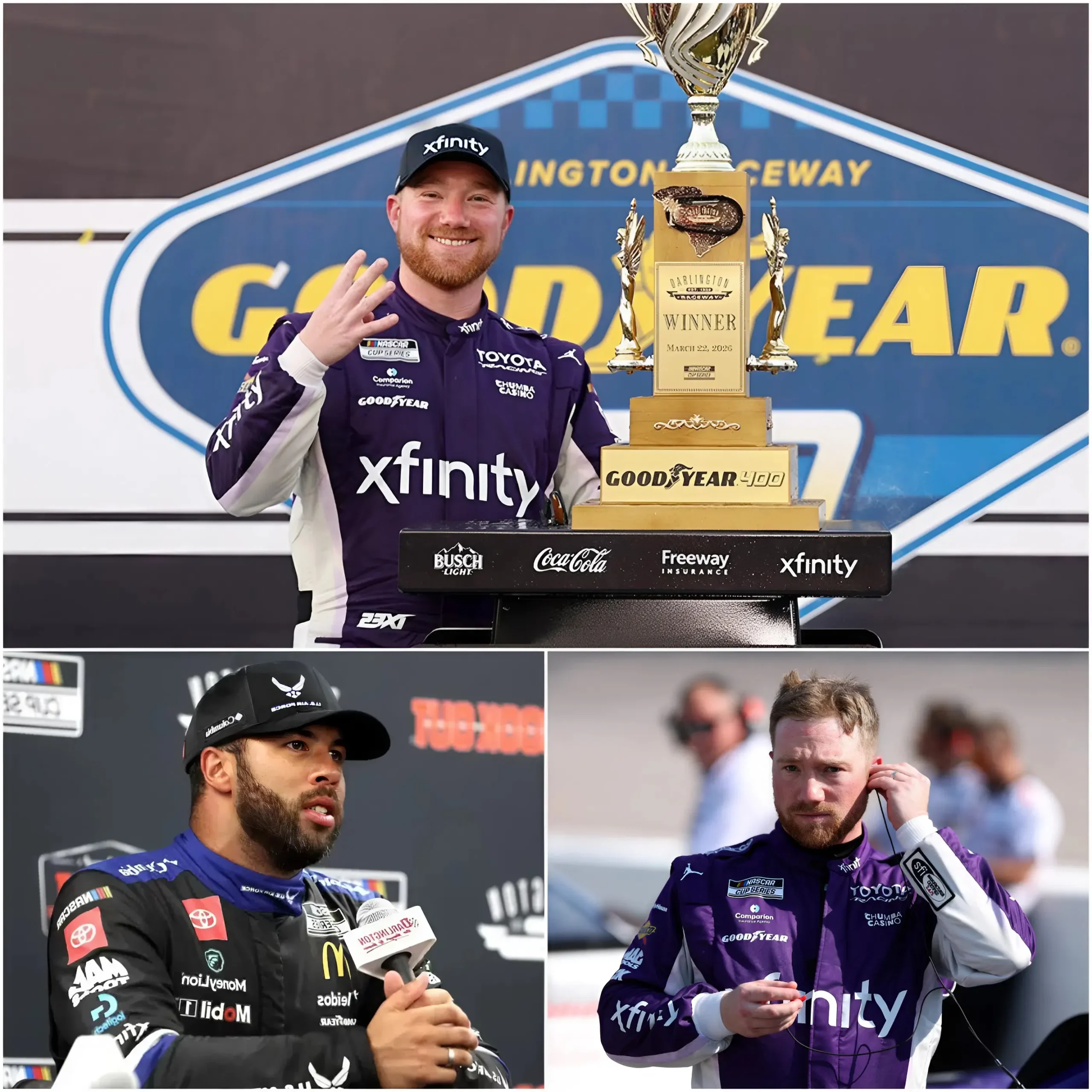 Cover Image for 30 MINUTES AGO 🔴 Tyler Reddick publicly “tore apart” Bubba Wallace live on television, launching a direct attack in front of the entire audience, throwing the studio into chaos…
