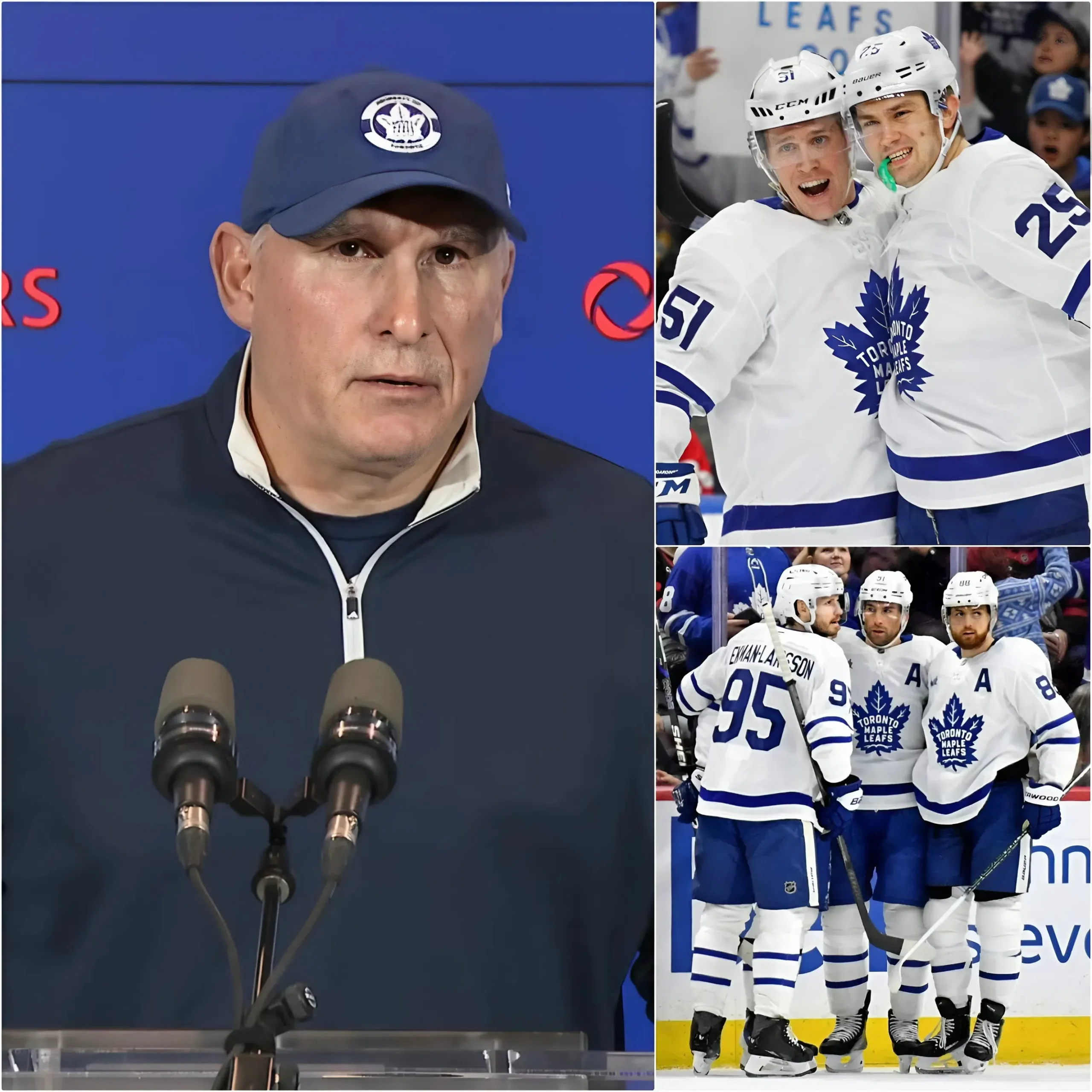 Cover Image for 📢 “I sincerely apologize to everyone,” Craig Berube stated, “but the truth is, I can’t keep them here any longer.” He has decided to allow five players to enter transfer negotiations if any clubs express interest, confirming that these names will not be included in the playoff lineup.
