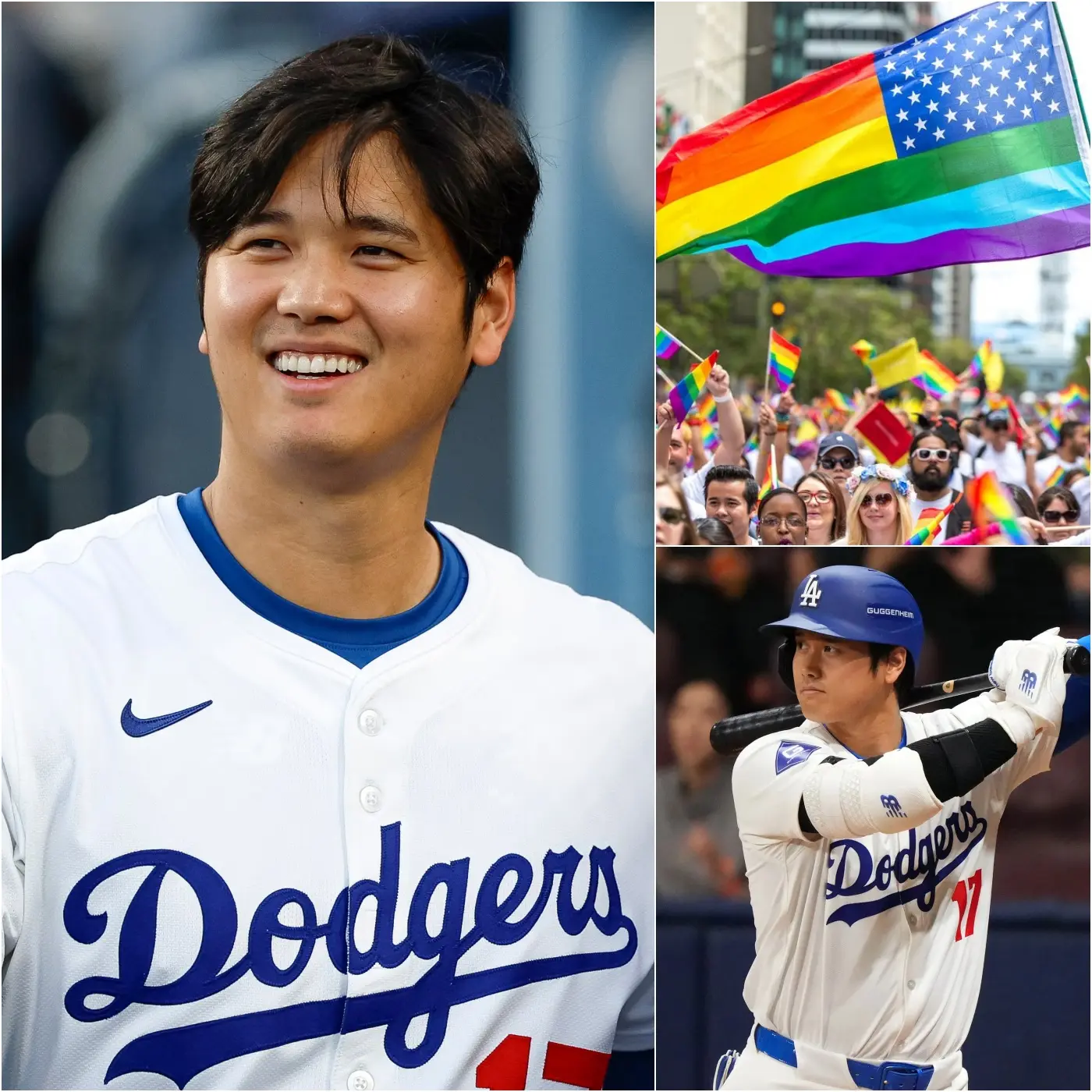 Cover Image for BREAKING NEWS: MLB superstar Shohei Ohtani has shocked the MLB world by refusing to wear a rainbow-themed helmet and baseball bat to honor the LGBTQ+ community. Standing firm in his position, he strongly criticized what he called the “W.O.K.E. agenda,” declaring: “No fame or sponsorship deal can make me betray my values. This is my stance, and I will not back down.”