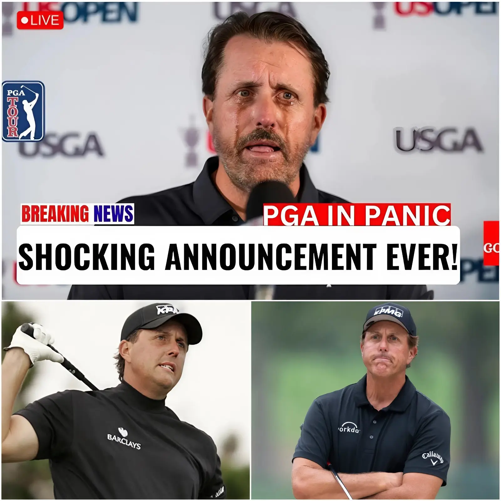 Cover Image for 🚨 EXPLOSIVE RETURN: Phil Mickelson makes a jaw-dropping comeback just weeks ahead of The Masters Tournament, leaving the entire golf world in total disbelief!