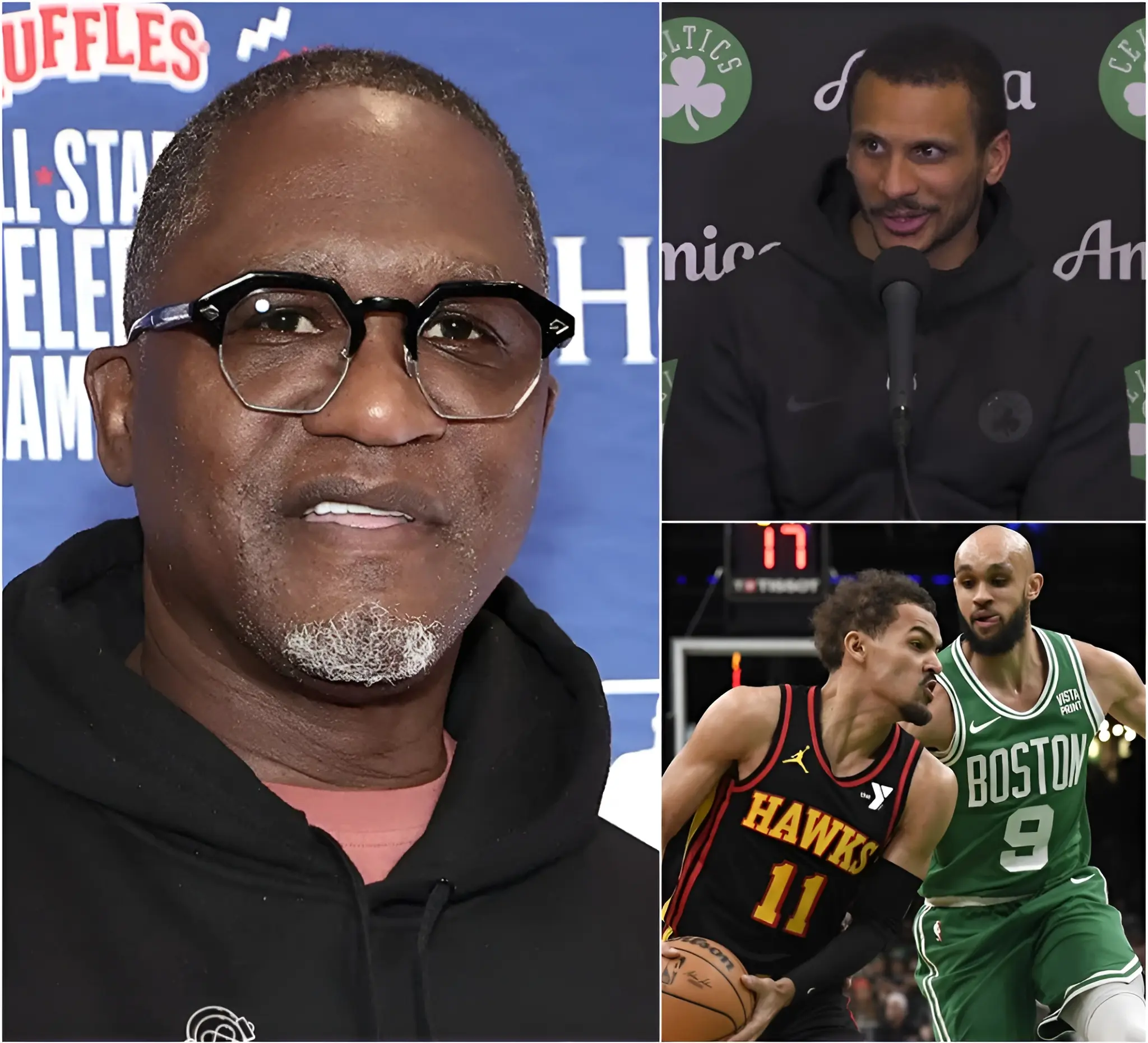 Cover Image for 🚨 BREAKING NEWS: Hawks legend Dominique Wilkins has sparked a firestorm ahead of the high-stakes clash between the Atlanta Hawks and Boston Celtics, accusing Boston of “cheating the system.” The controversy erupted after the Celtics signed a veteran Hawks player just days before the crucial matchup at TD Garden