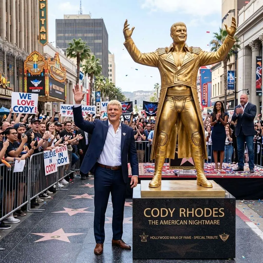 Cover Image for “WITHOUT YOU, NO ONE WOULD REMEMBER ME.” In a heartfelt ceremony that filled Hollywood Boulevard with fans and fellow artists